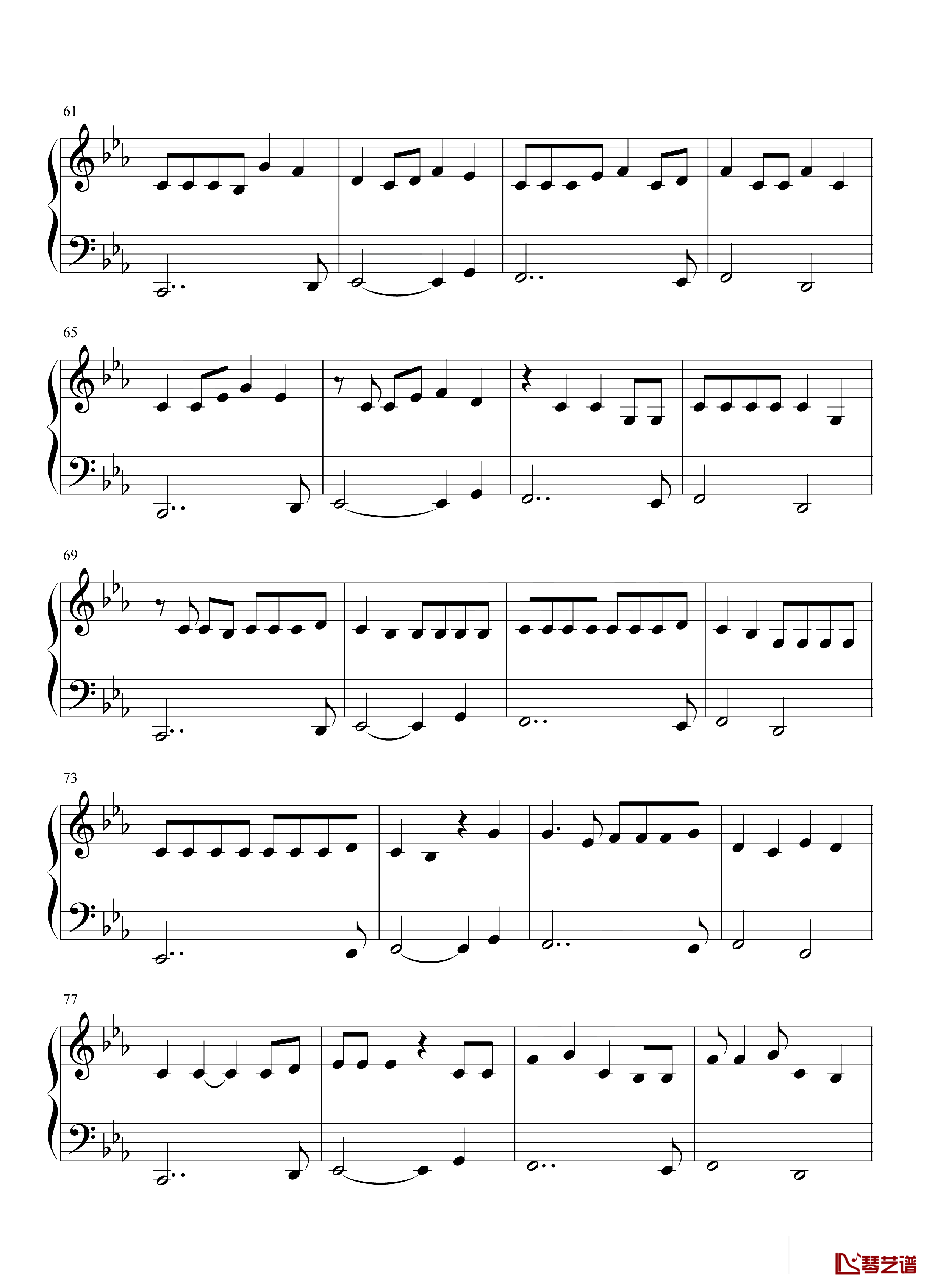 Holiday钢琴谱-LilNasX-圣诞主题歌曲3