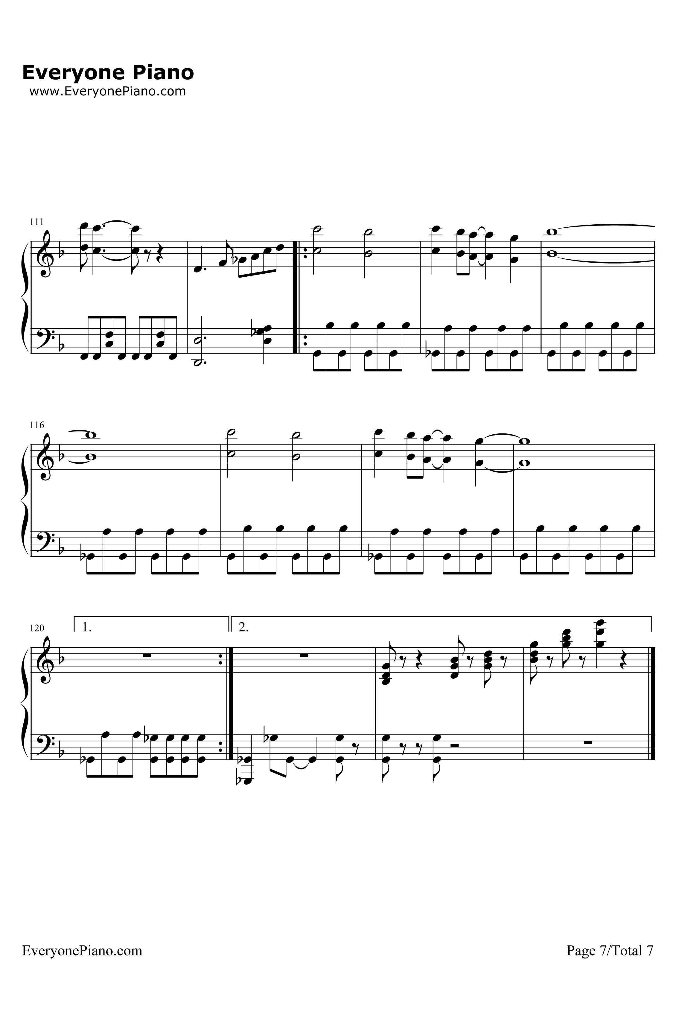 いけないボーダーライン钢琴谱-Walküre-超时空要塞Δ插入曲7