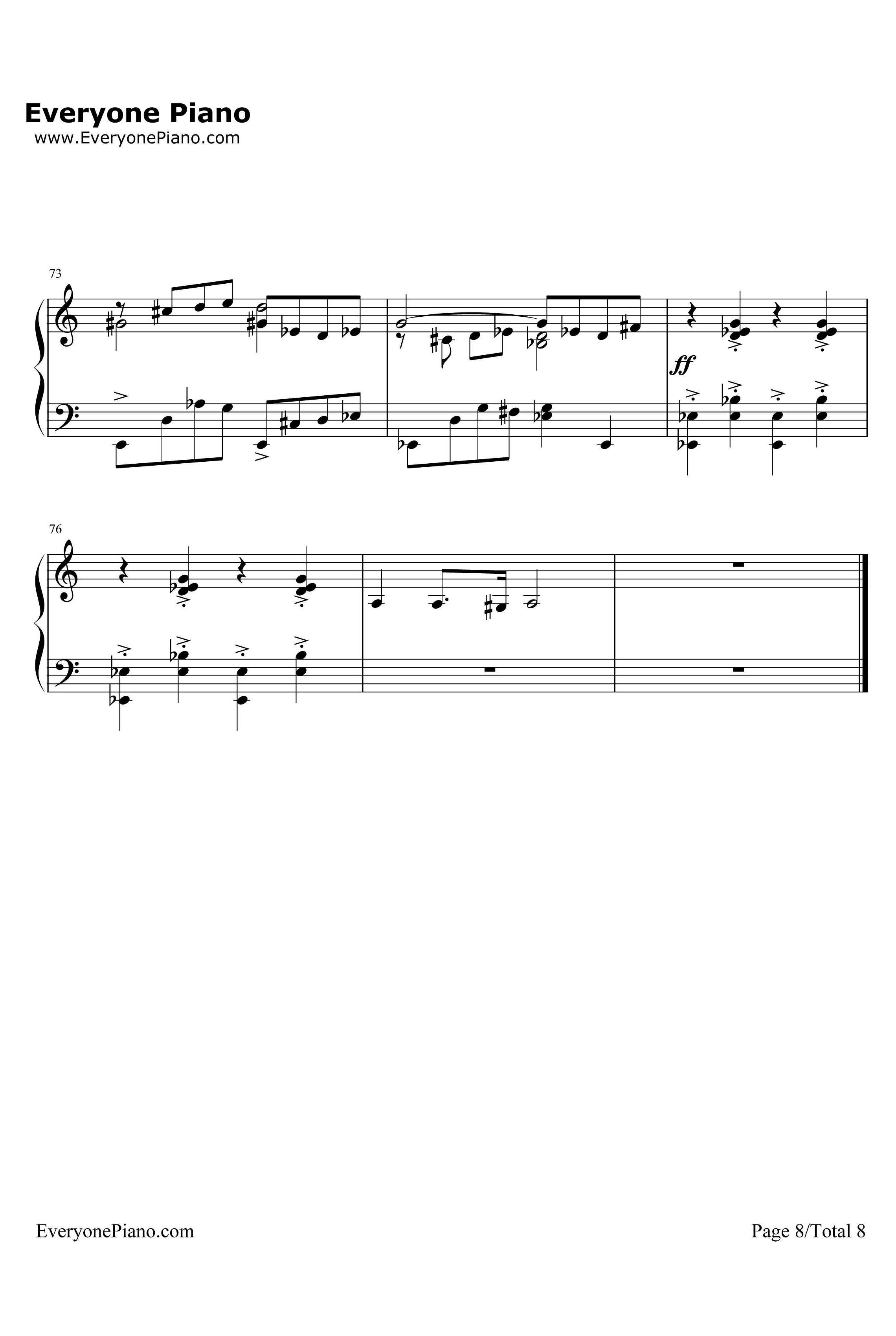 Discombobulate钢琴谱-HansZimmer-SherlockHolmesTheme8