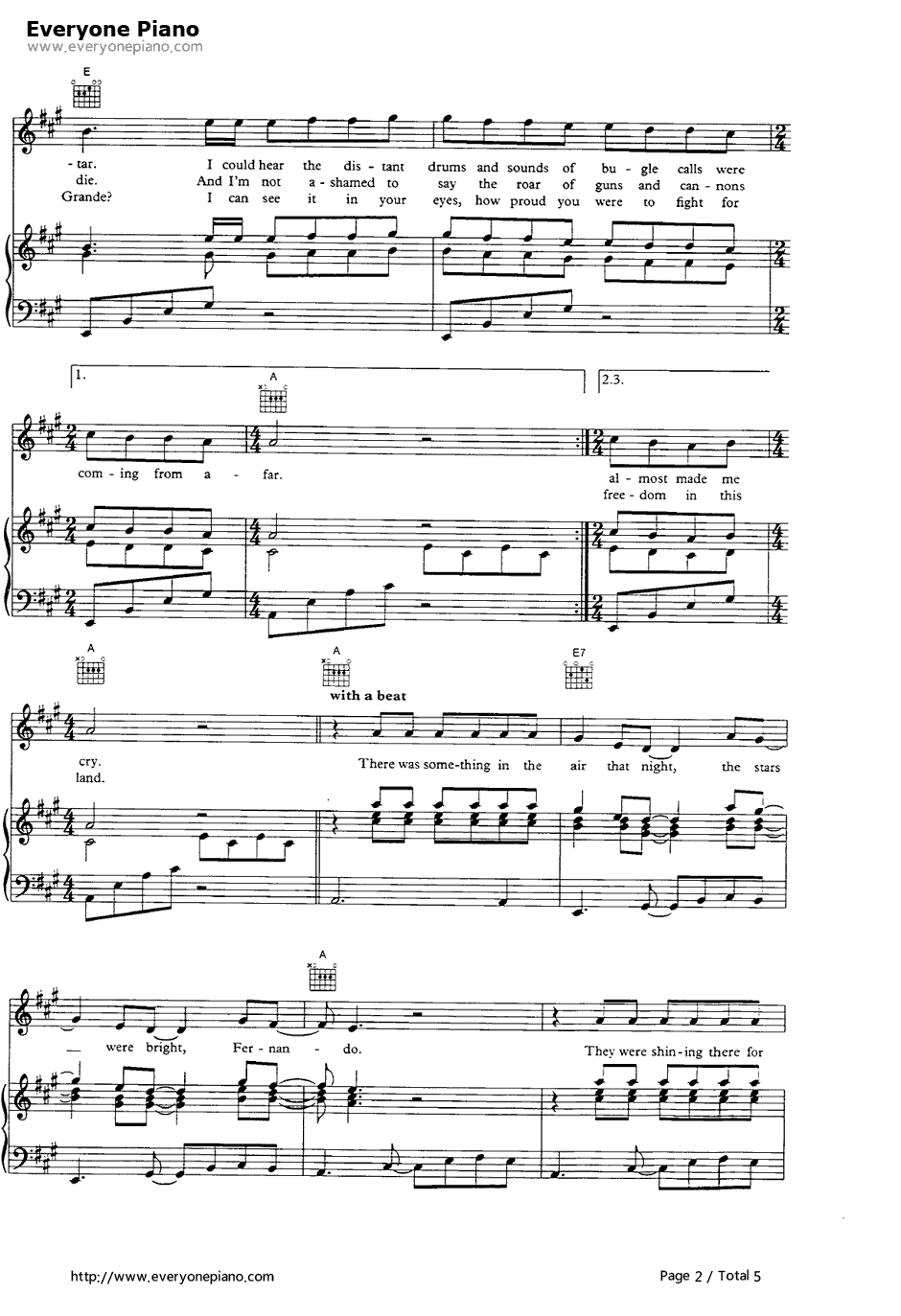 Fernando钢琴谱-ABBA2