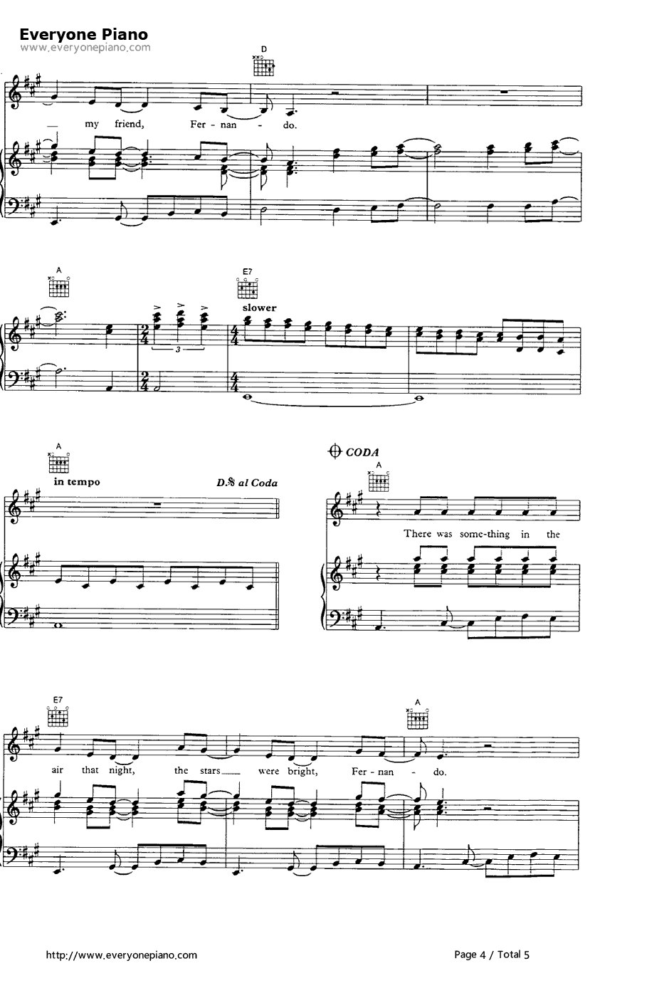 Fernando钢琴谱-ABBA4