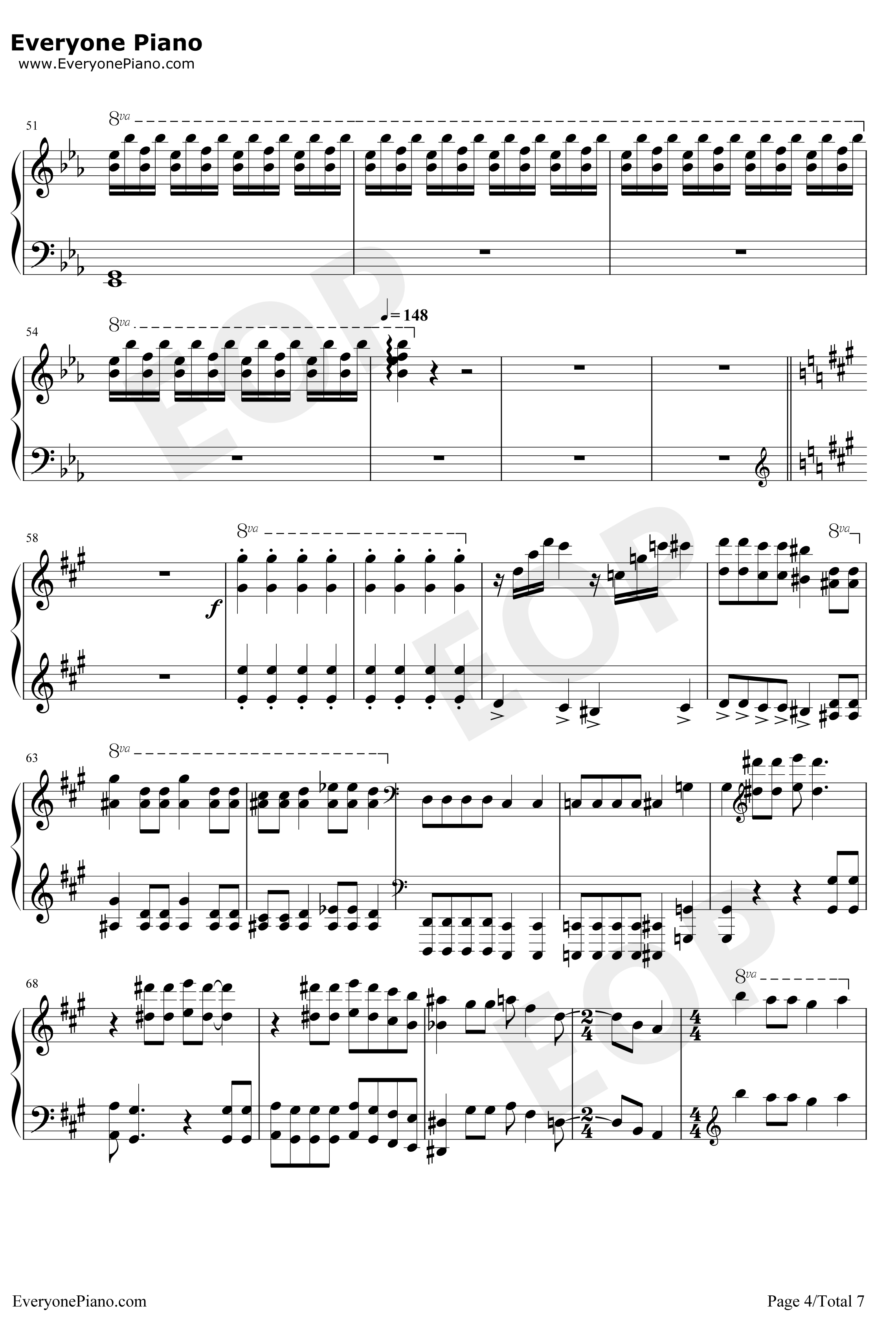 Bohemian Rhapsody钢琴谱-马克西姆-完美版-波希米亚狂想曲4