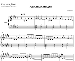 Five More Minutes钢琴谱-Jonas Brothers