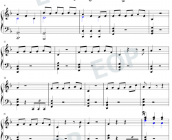 Two Fux钢琴谱-Adam Lambert