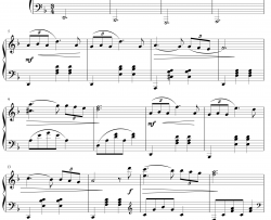 小夜曲钢琴谱 -舒伯特-简单版