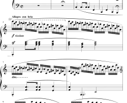 肖邦练习曲第23首钢琴谱-肖邦-肖邦练习曲第23首