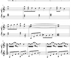 情书钢琴谱-DjOkawari-LuvLetter-C调简单版