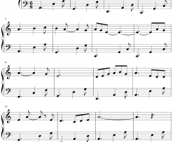 传闻钢琴谱-霍尊-C调简单版-传闻中的陈芊芊片尾曲