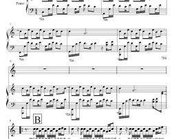 园游会钢琴谱-周杰伦-周杰伦C调简单版