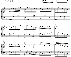 BWV775钢琴谱-巴赫-巴赫の二部创意曲第四章