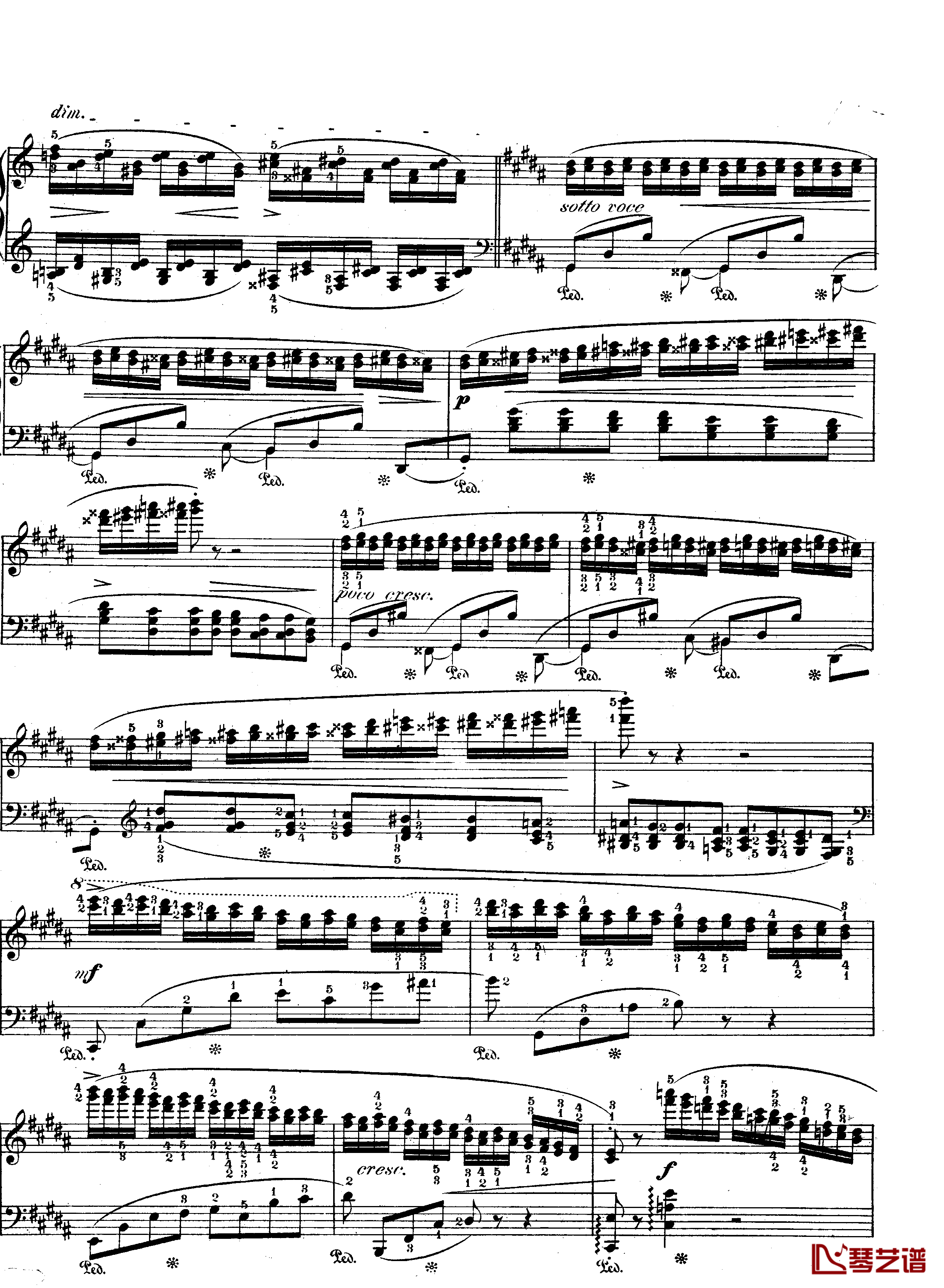 升g小调练习曲作品25-6钢琴谱-肖邦-chopin3