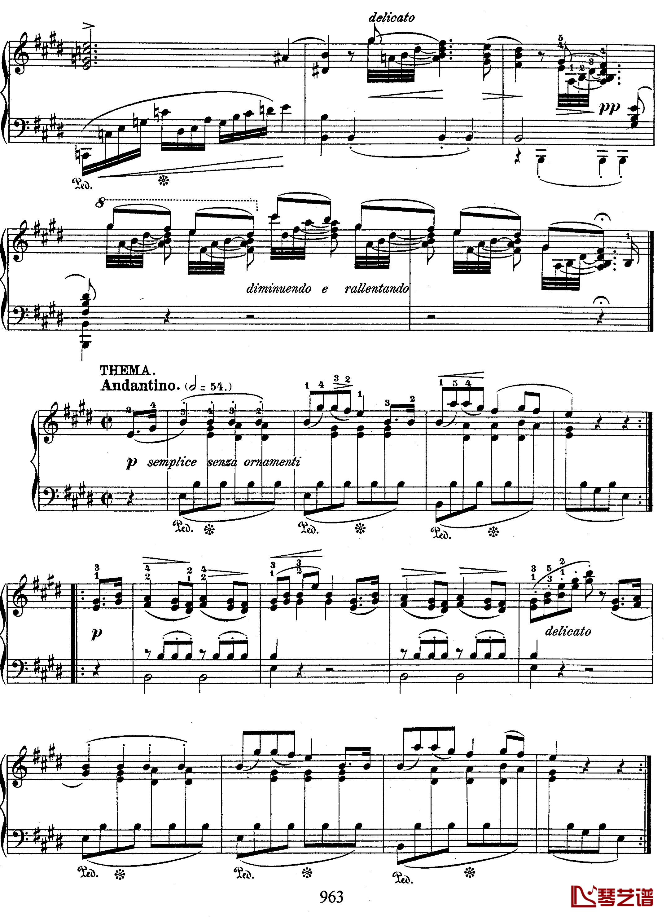 E大调德国歌调变奏曲钢琴谱-肖邦-chopin2