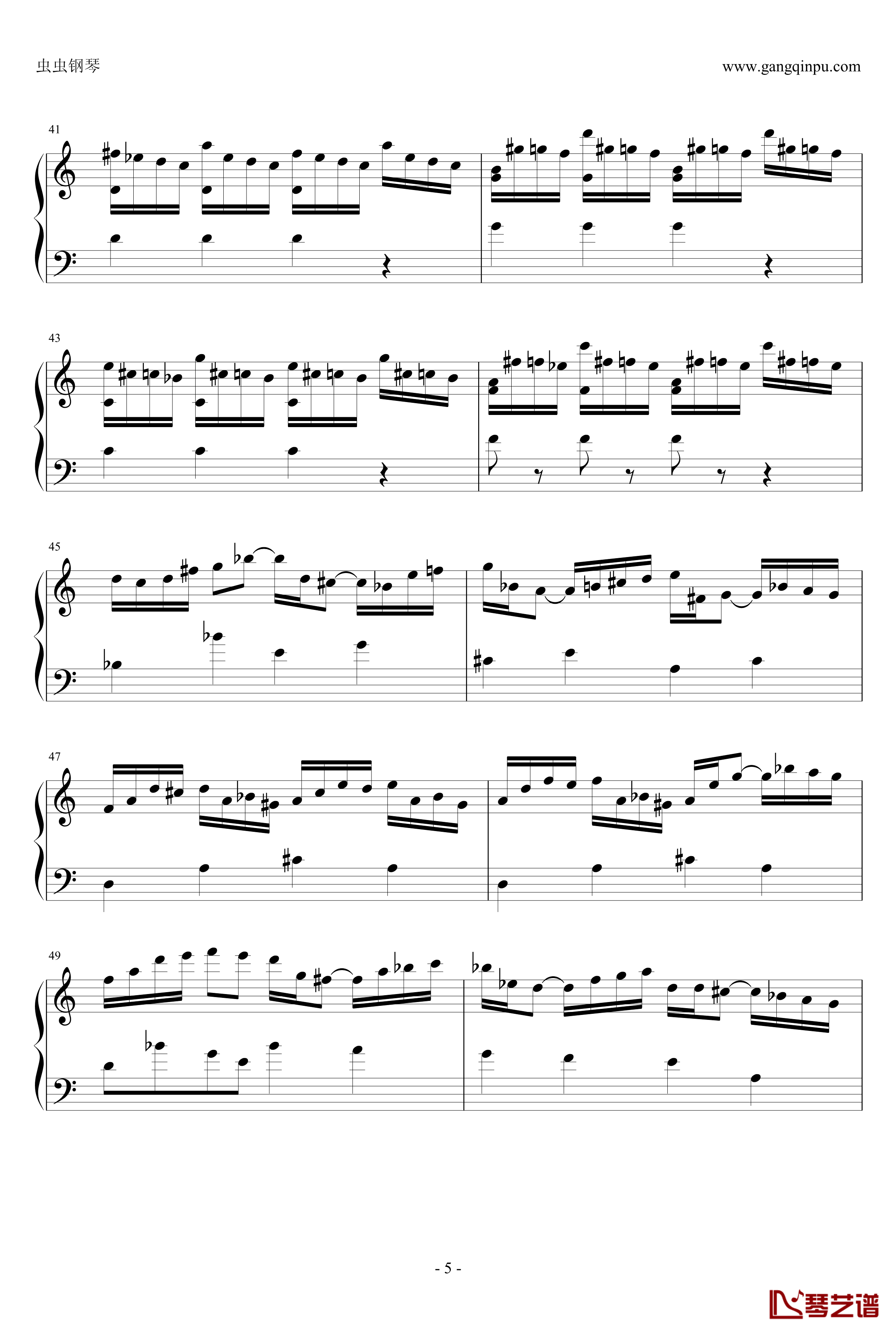 suite de Bach钢琴谱-J.S.巴赫5