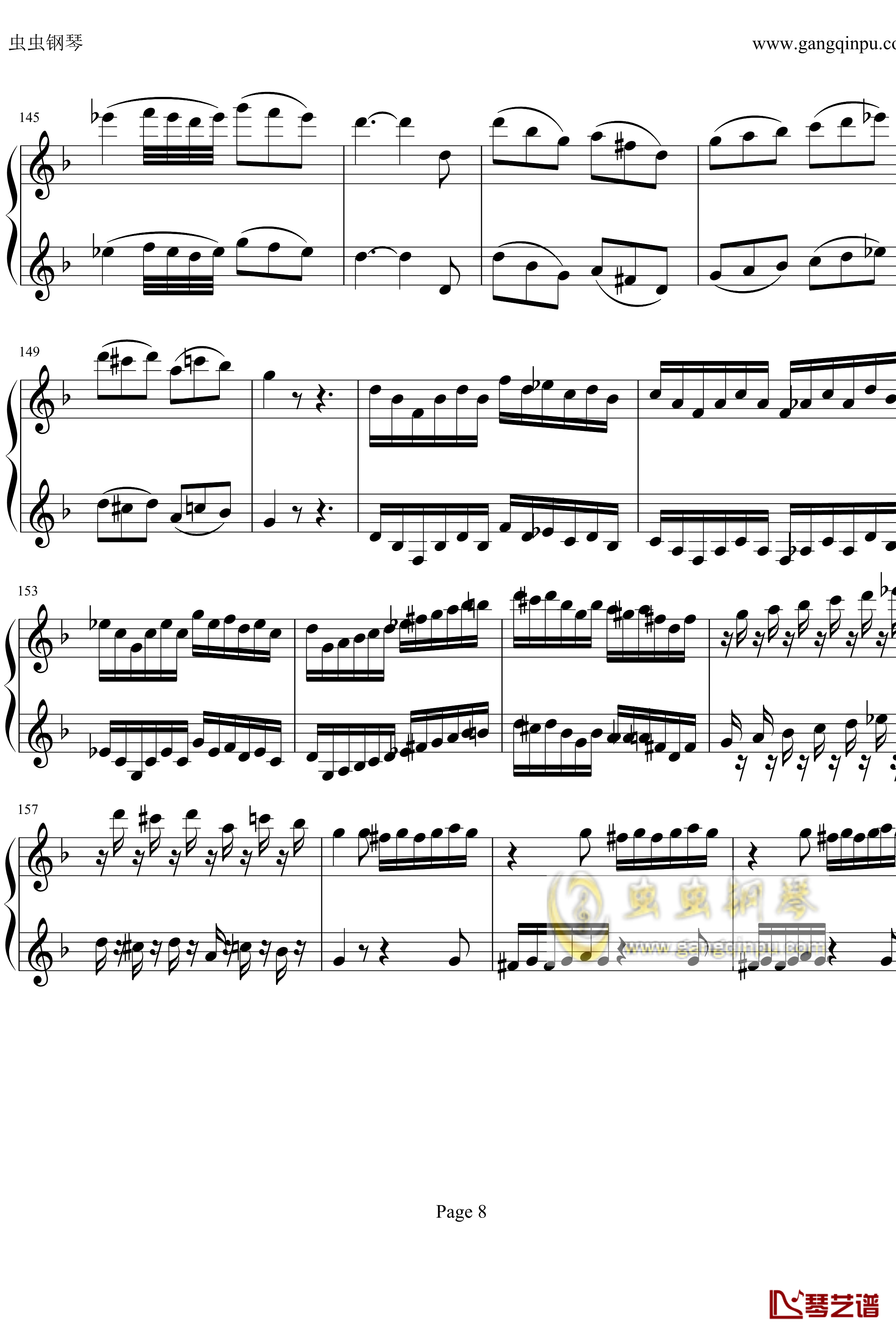贝多芬钢琴协奏曲Op61第三乐章钢琴谱-贝多芬8