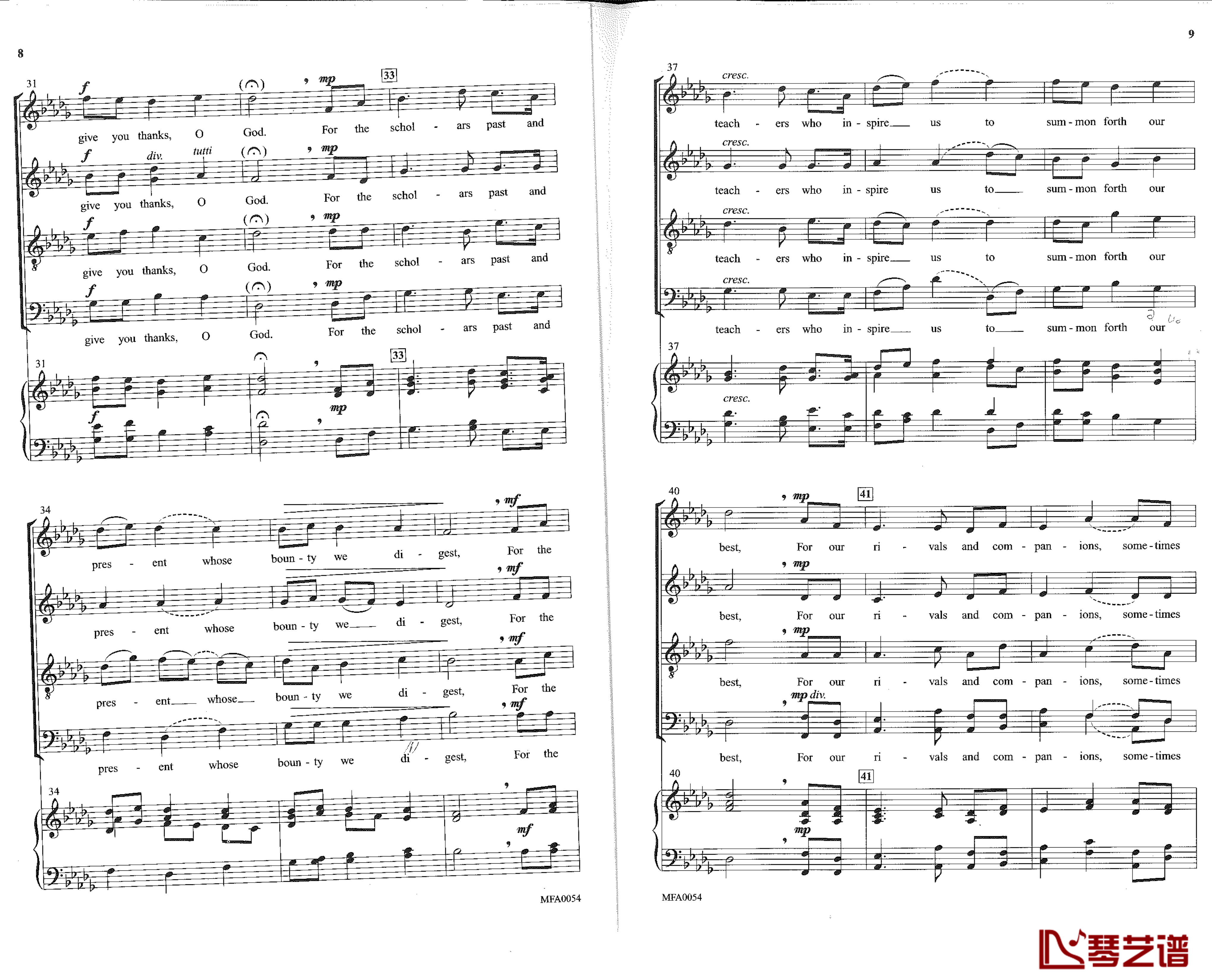 For the splendor of creation钢琴谱-Gustav Holst4
