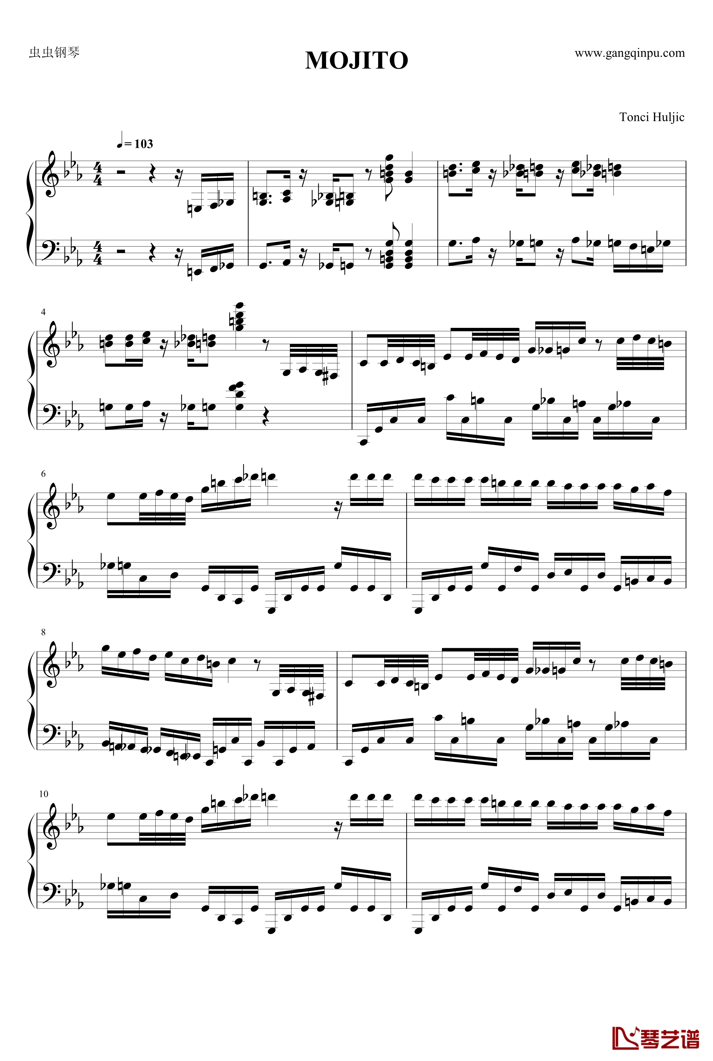 Mojito钢琴谱-版面整理版-Maksim Mrvica1