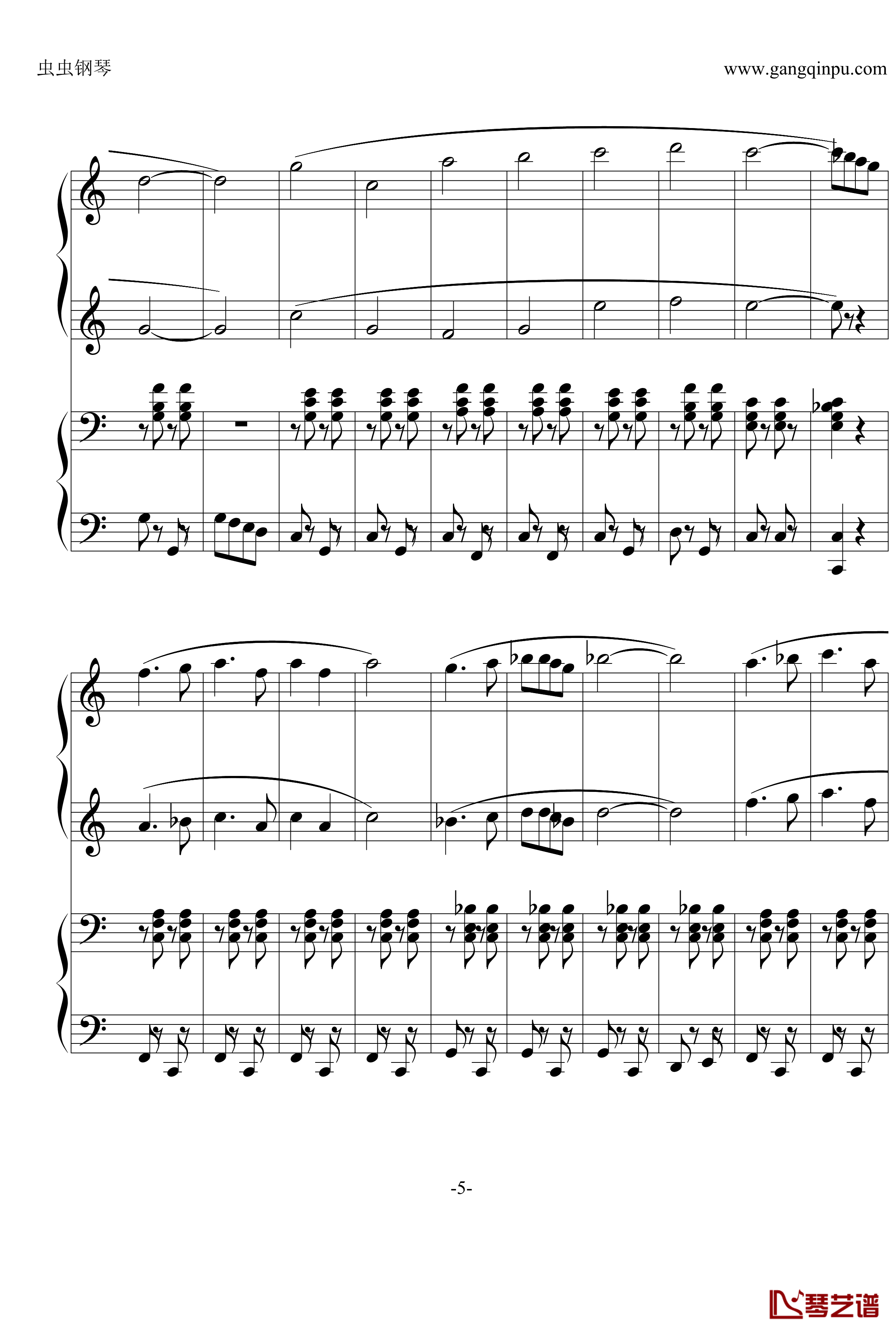 DO RE MI钢琴谱-四手联弹-音乐之声5