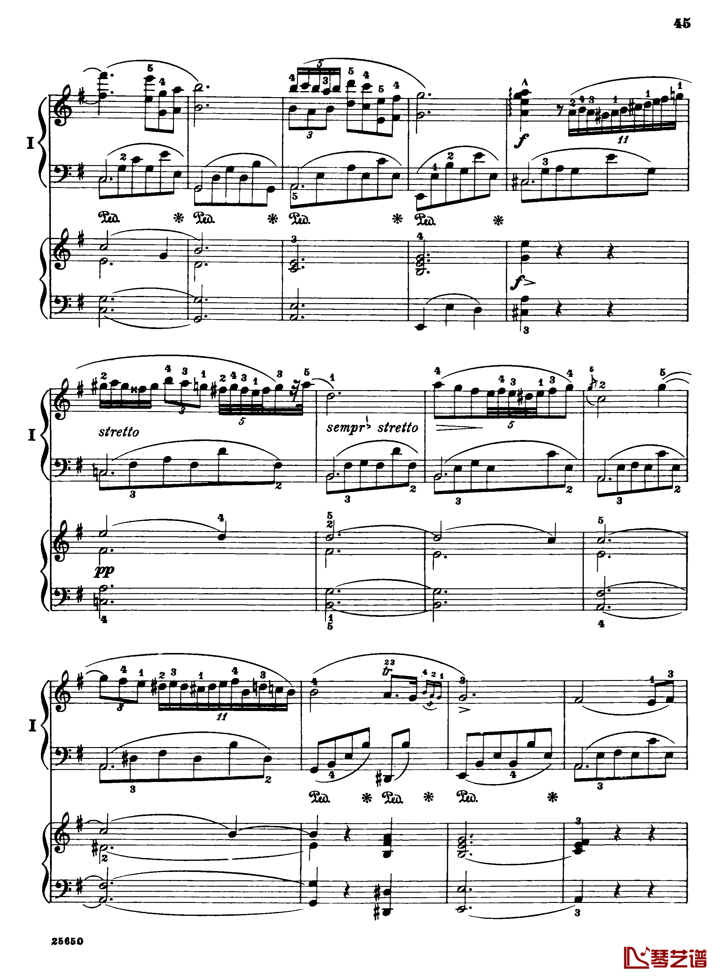 肖邦第一钢琴协奏曲钢琴谱-肖邦47