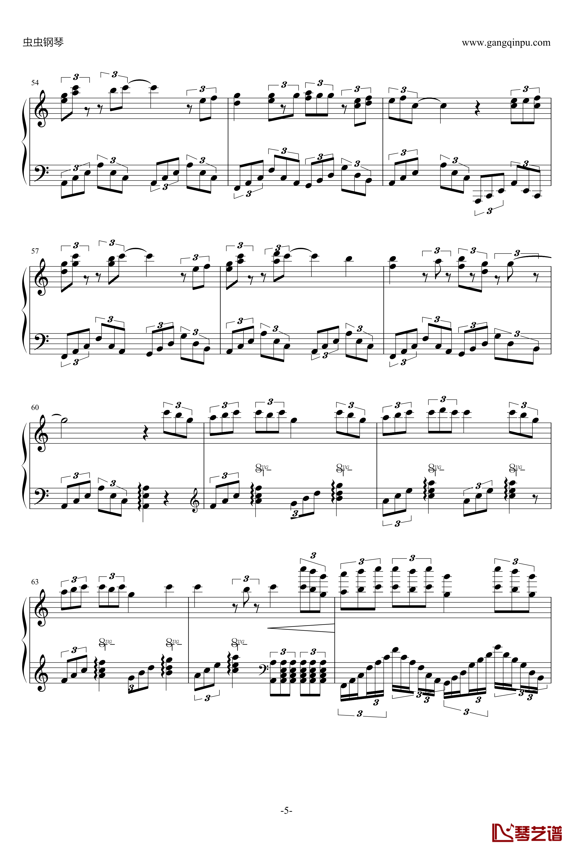 Sternengeang钢琴谱-机动戦士ガンダムユニコーン OST4-机动战士5