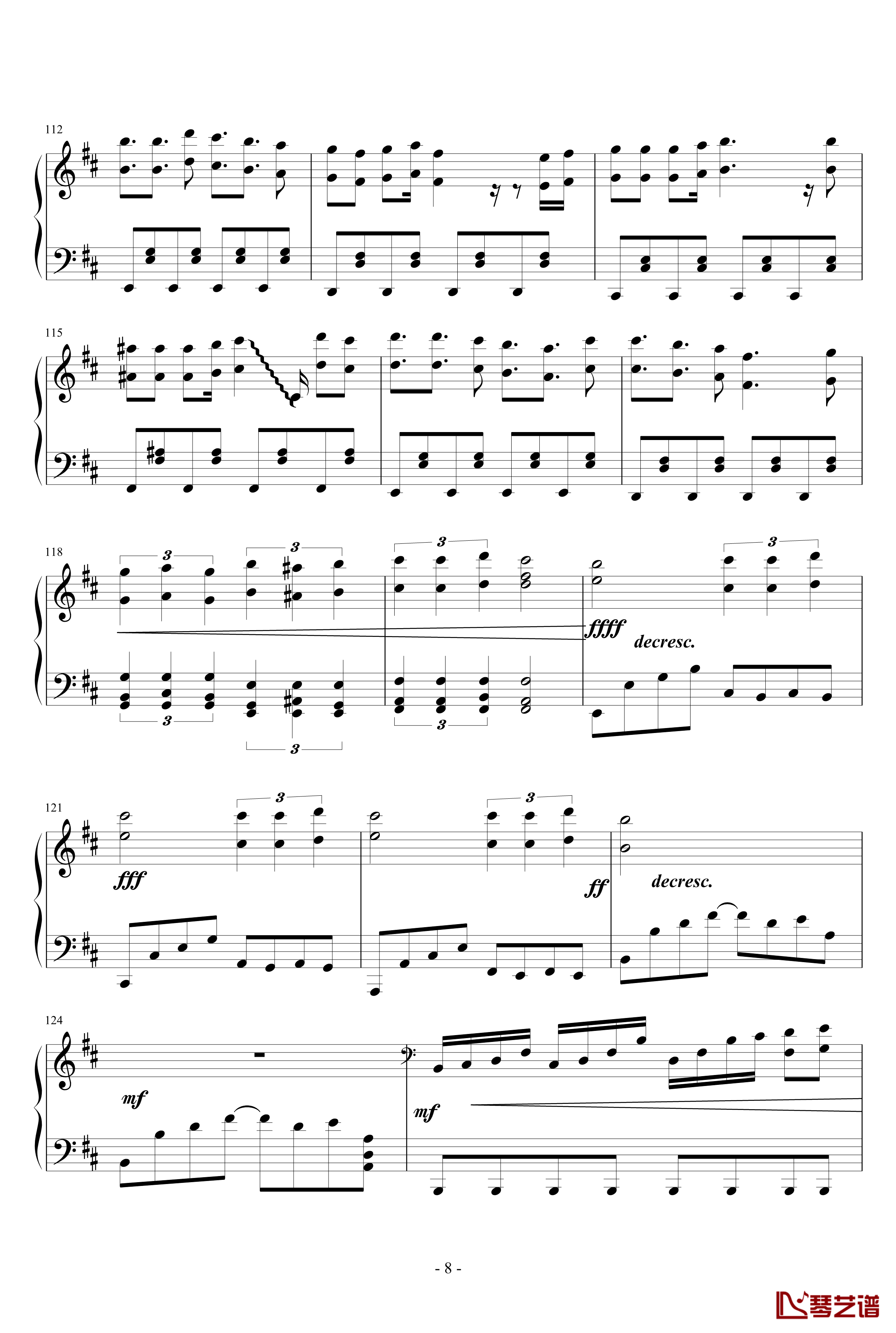 狂音§钢琴谱-Enigma8