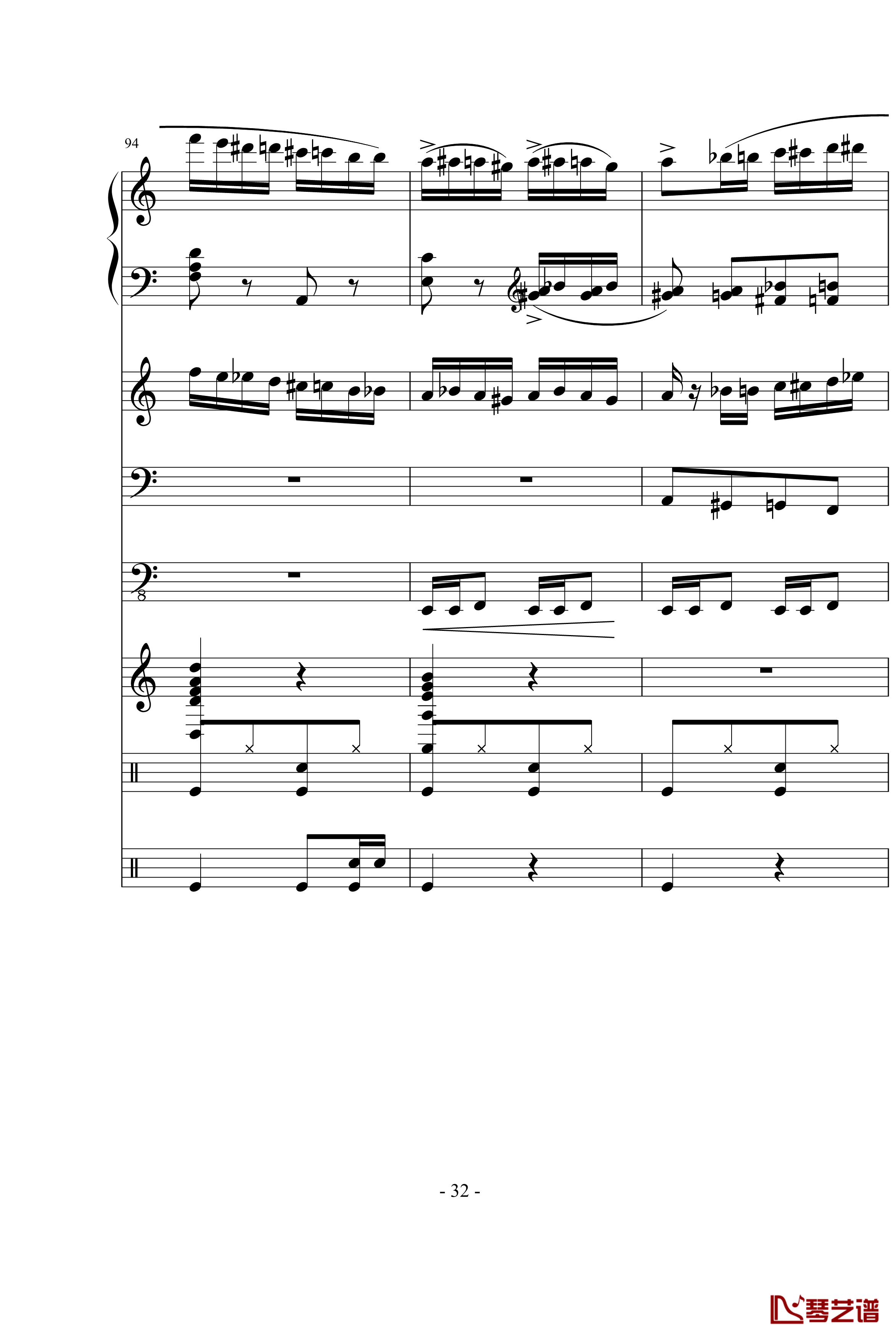 野蜂飞舞钢琴谱-里姆斯基-柯萨科夫32