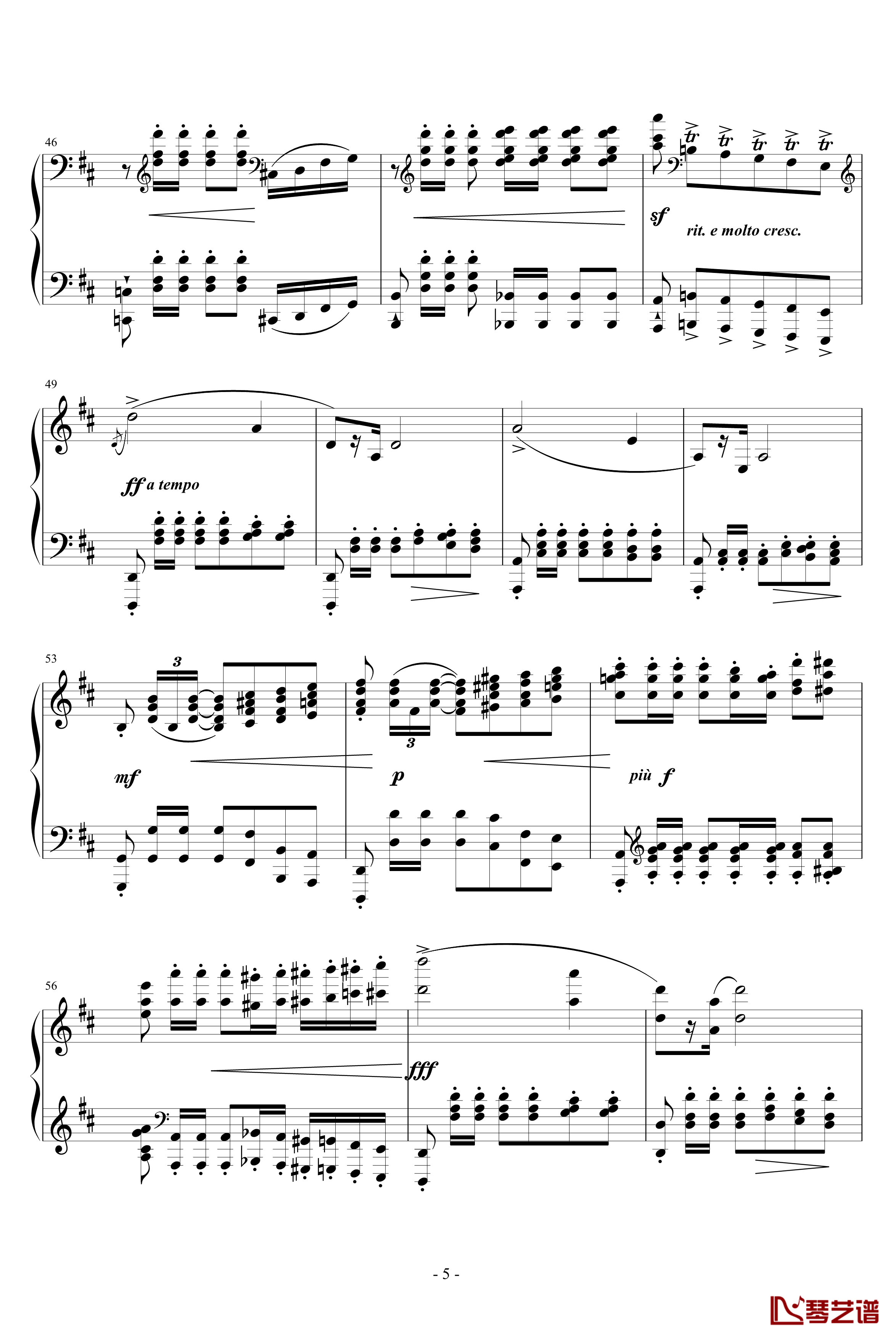 A大调波罗乃兹舞曲钢琴谱-肖邦-chopin5