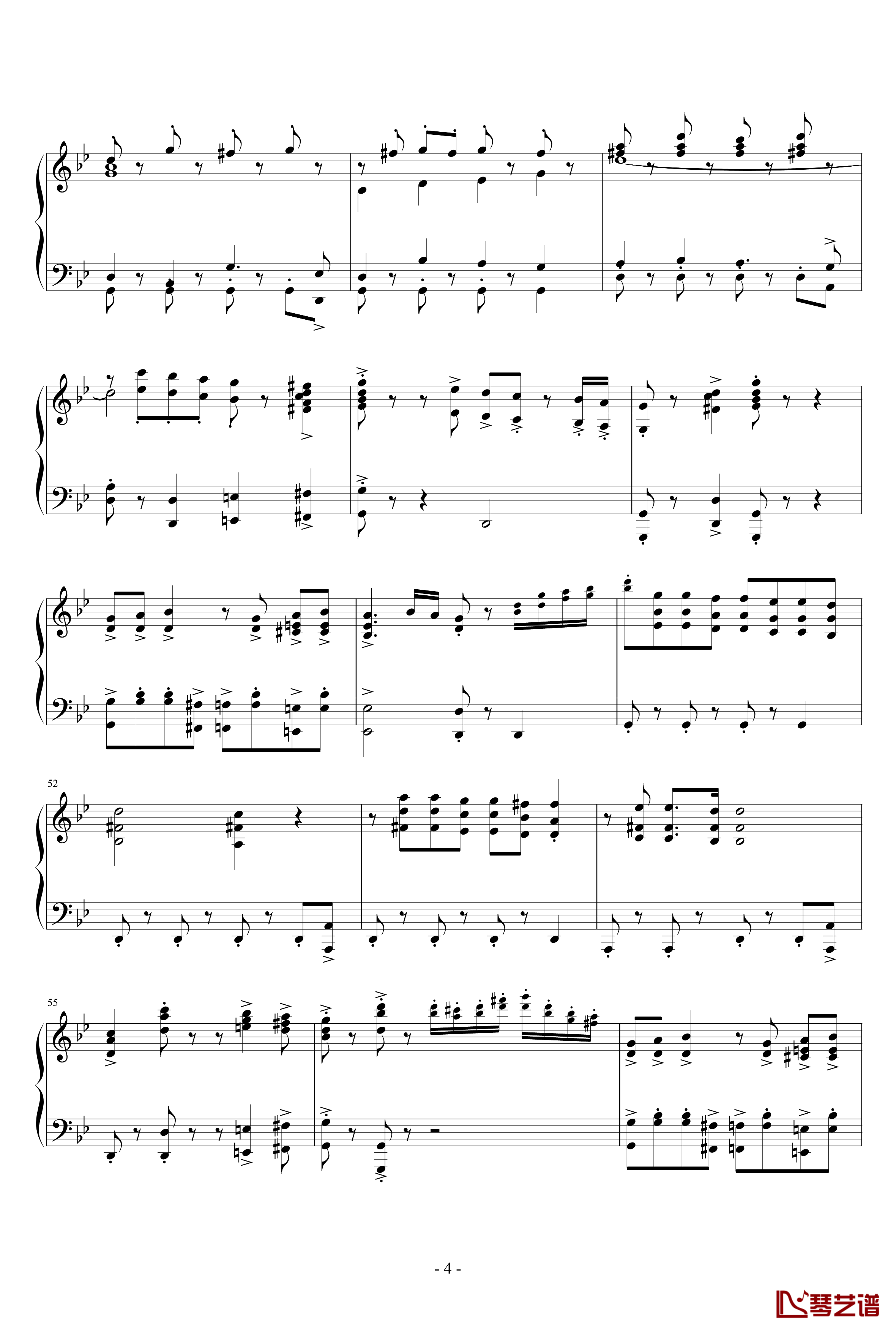 La Cumparsita钢琴谱-James Last4