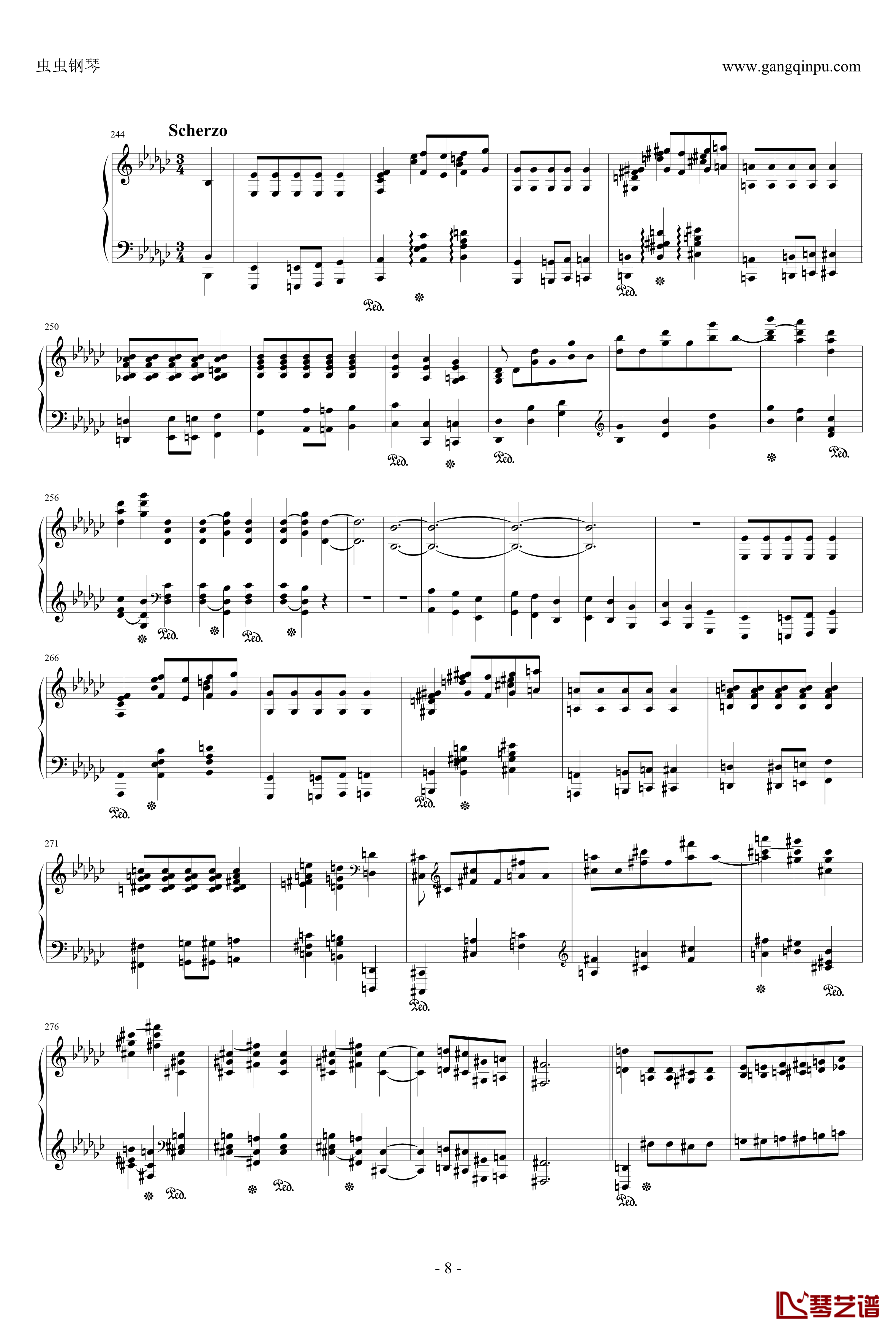 Sonata in B falt minor钢琴谱-S肖邦降b小调第二钢琴奏鸣曲 Op.358