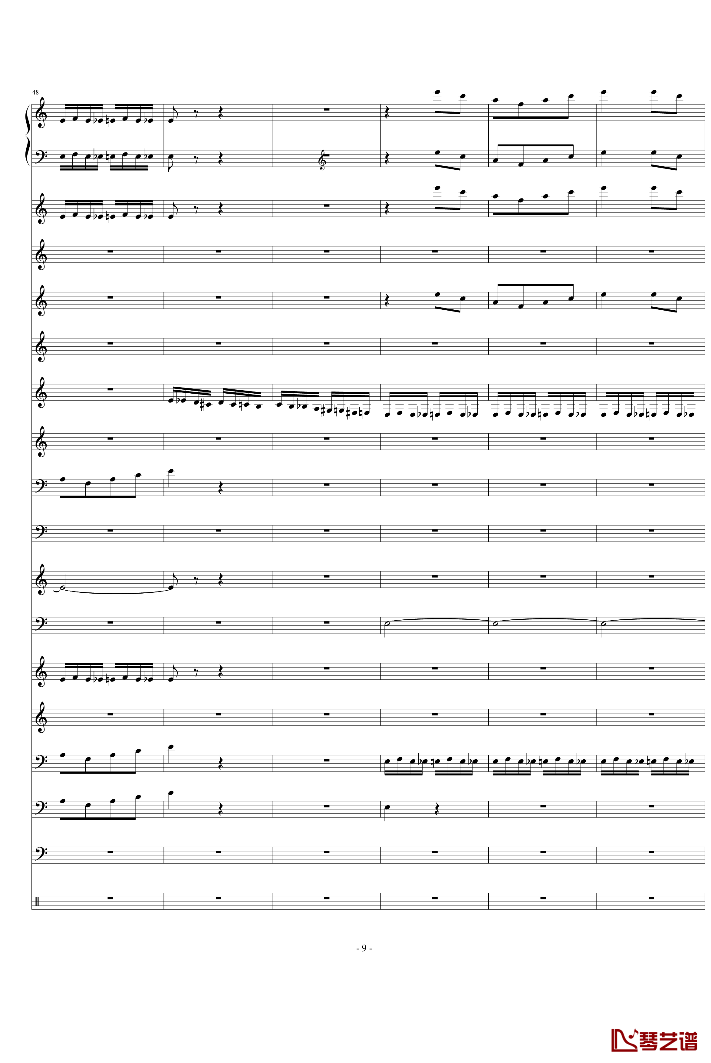 野蜂飞舞钢琴谱-Charm2版-里姆斯基-柯萨科夫9