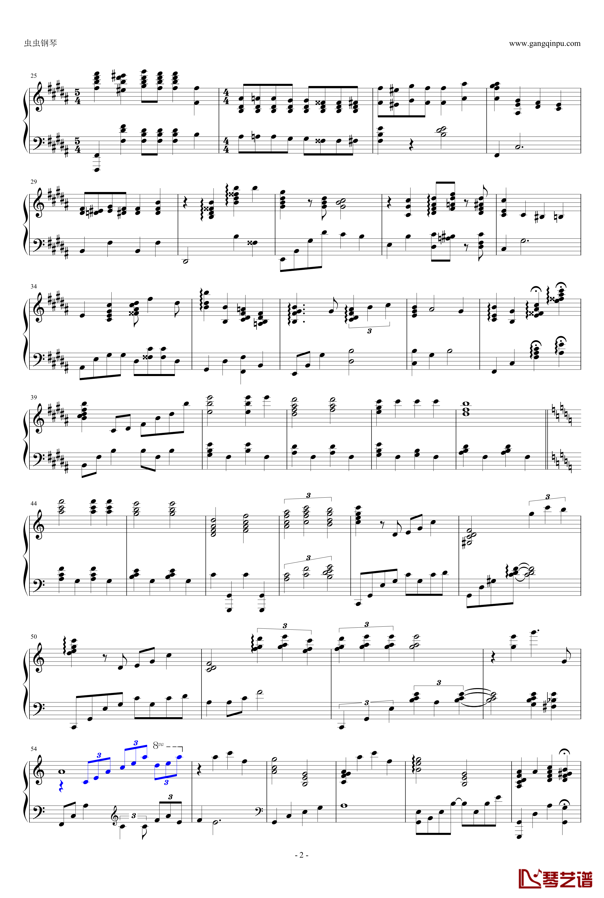 mahler four钢琴谱-独奏-音乐之声-harrythepiano2