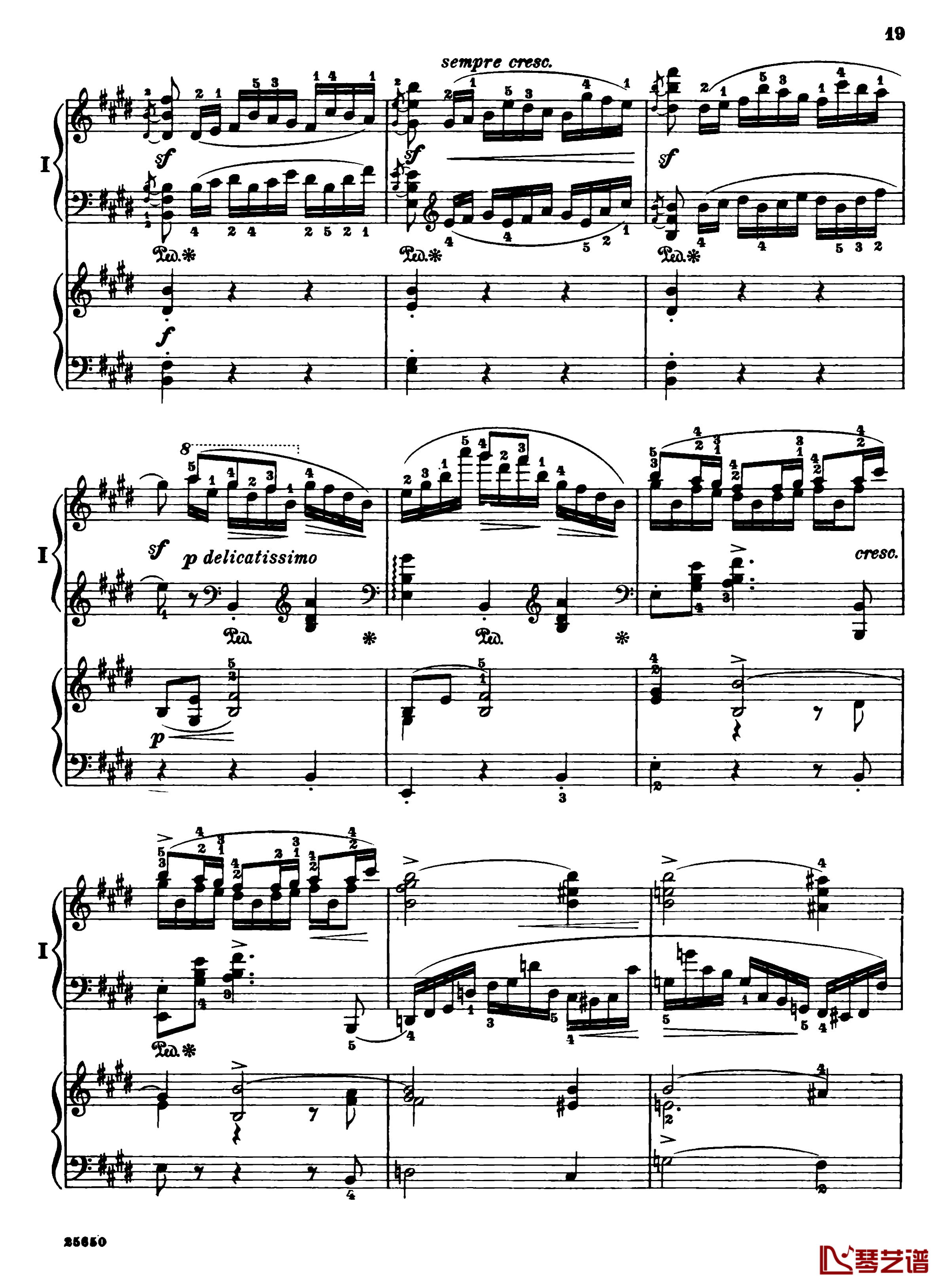 肖邦第一钢琴协奏曲钢琴谱-肖邦21