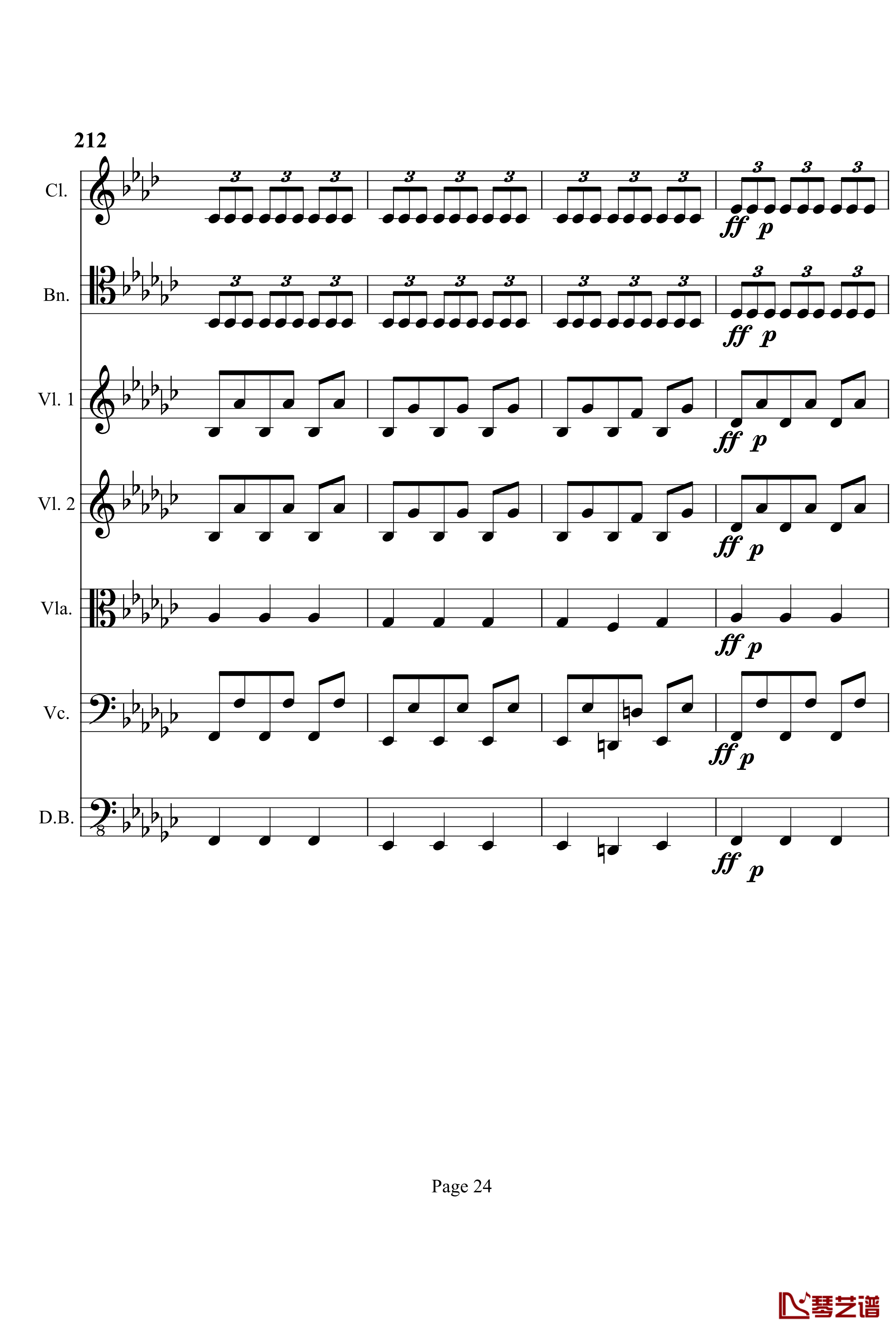 奏鸣曲之交响钢琴谱-第4首-Ⅲ-贝多芬-beethoven24