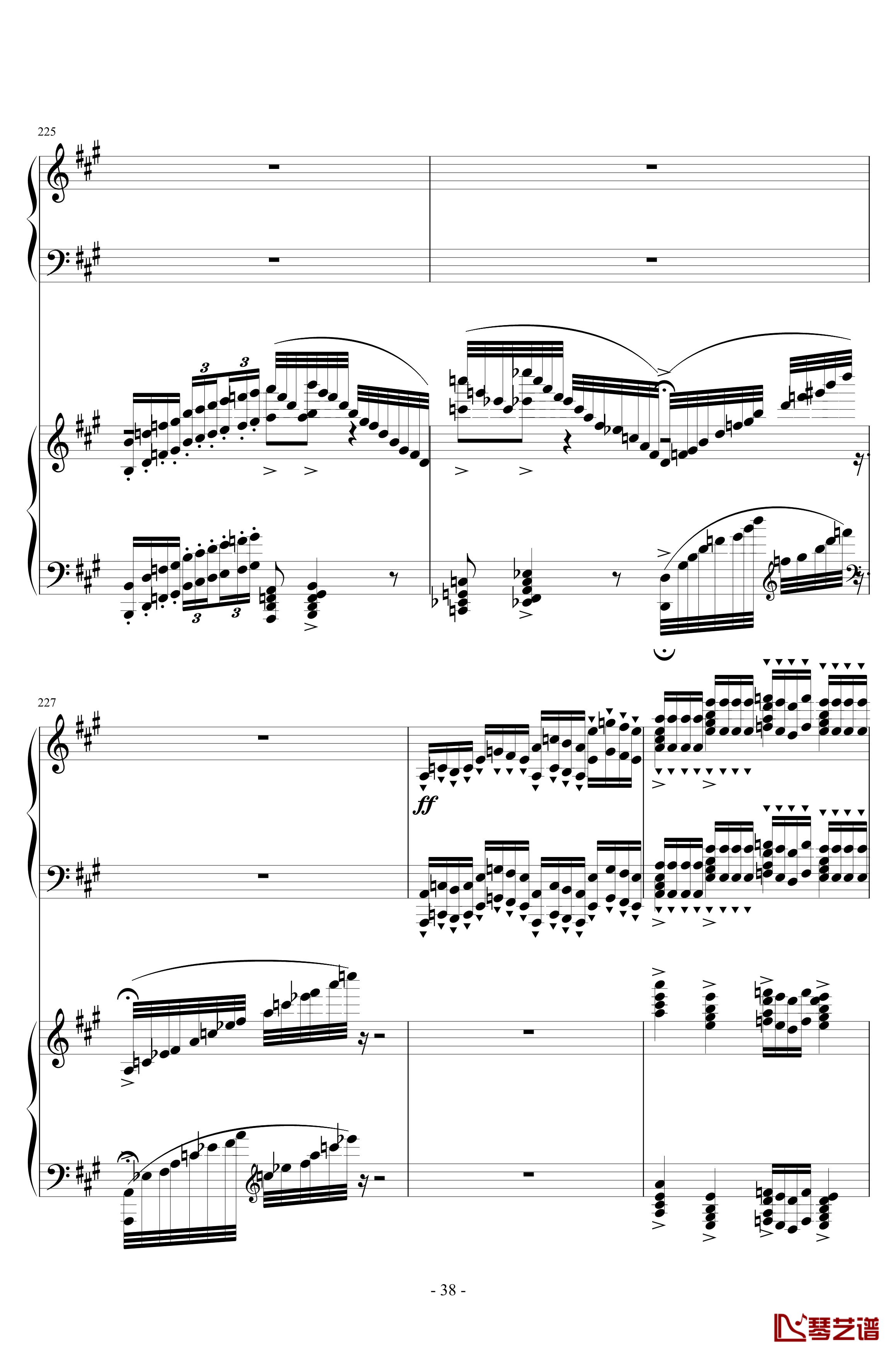 Piano Concerto No.6 in sharp F Minor Op.57 I.钢琴谱-一个球38