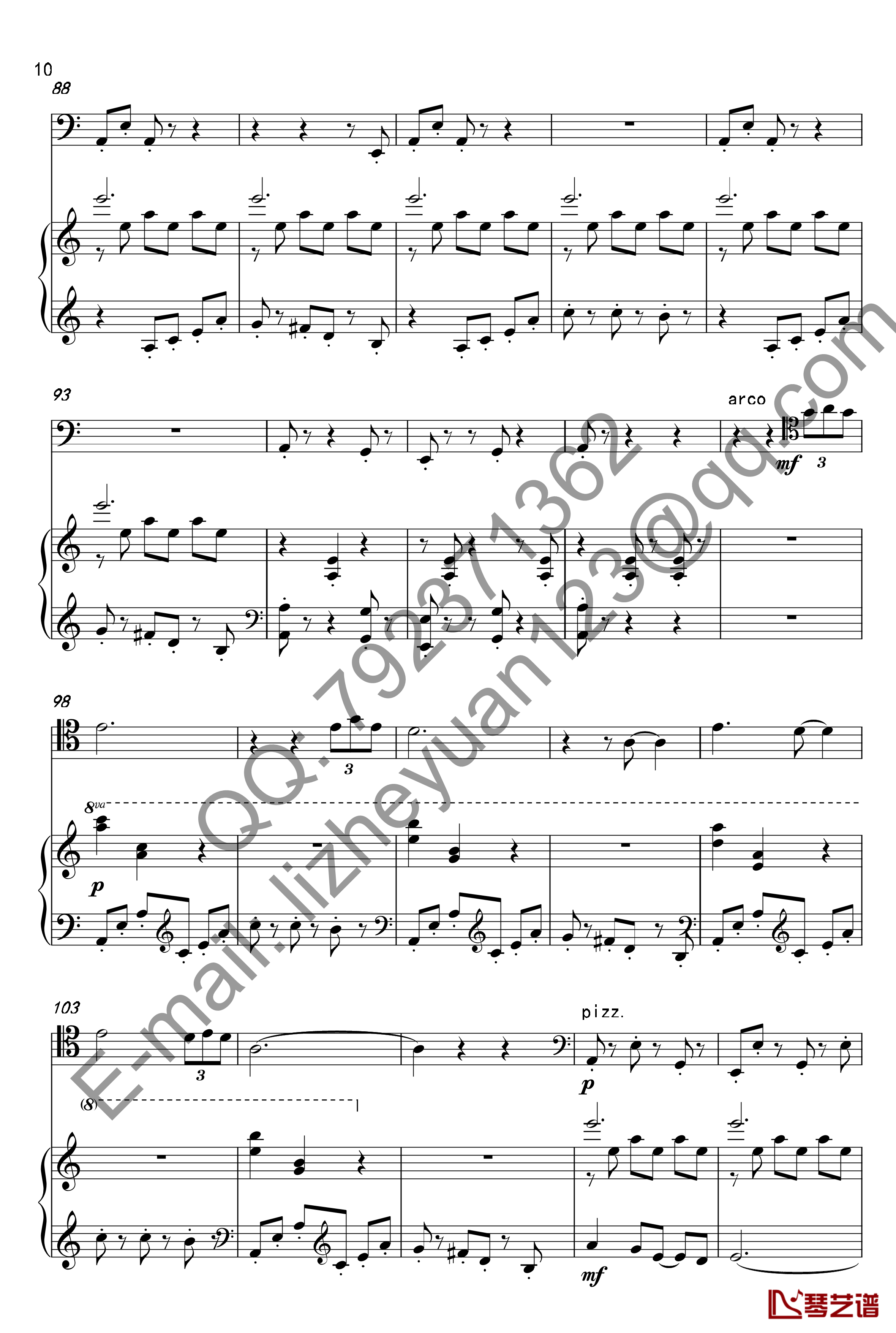 唐顿庄园主题曲钢琴谱-钢琴+大提琴-唐顿庄园10