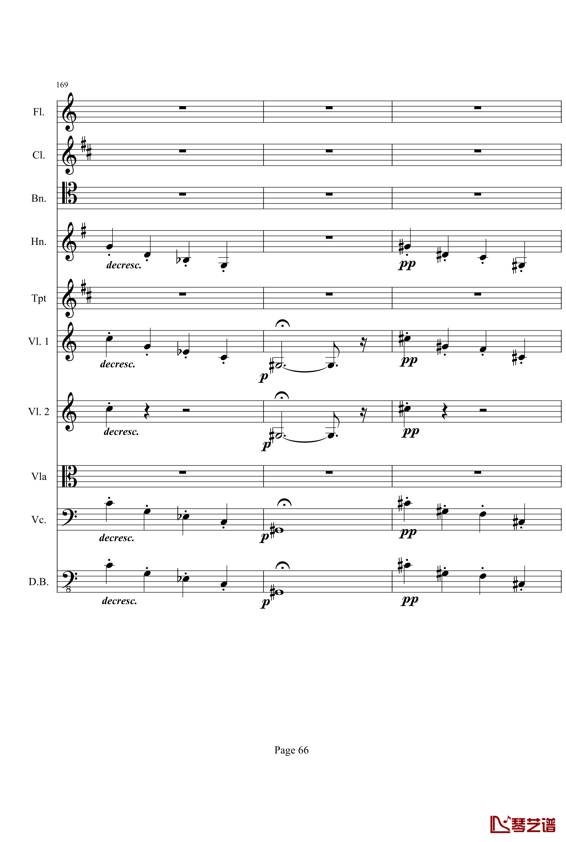 奏鸣曲之交响钢琴谱-第21首-Ⅰ-贝多芬-beethoven66
