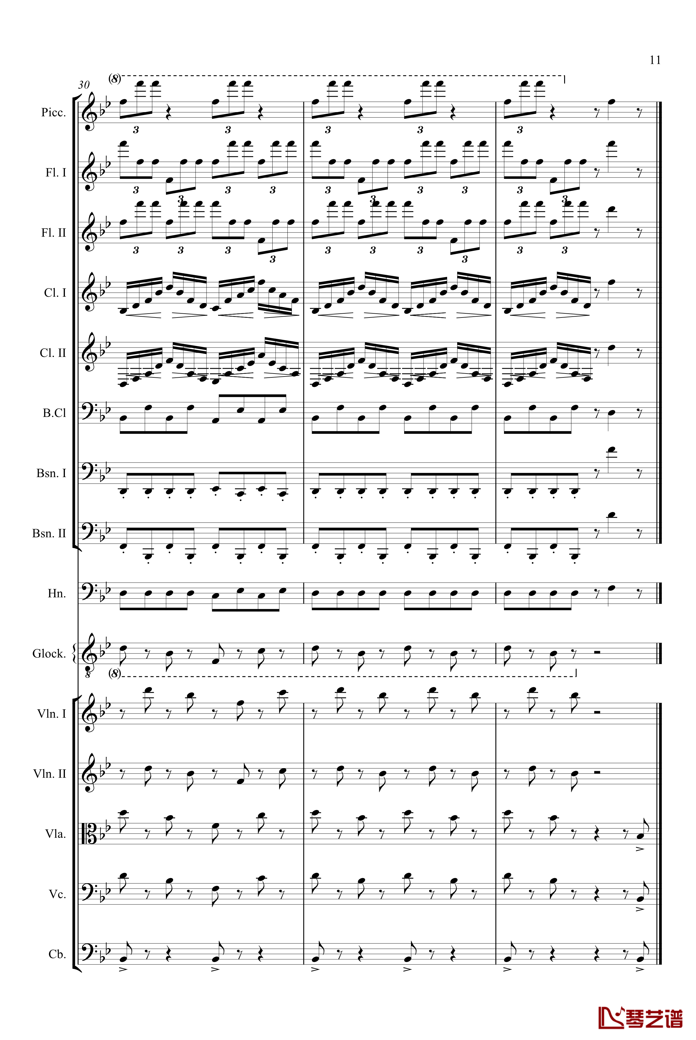 胡桃夹子组曲茶钢琴谱-柴科夫斯基-Peter Ilyich Tchaikovsky11