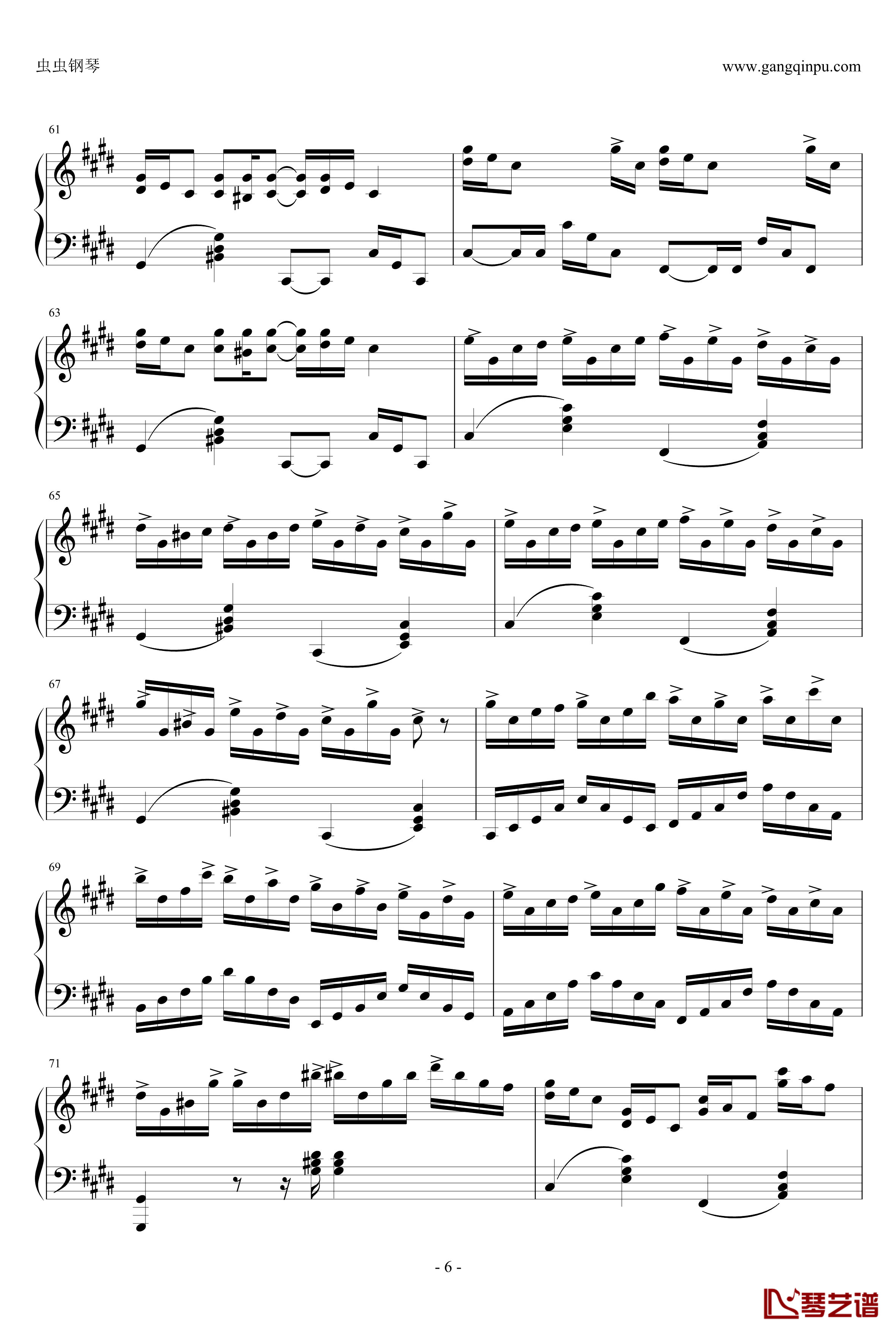 克罗地亚狂想曲钢琴谱-完美版-马克西姆-Maksim·Mrvica6