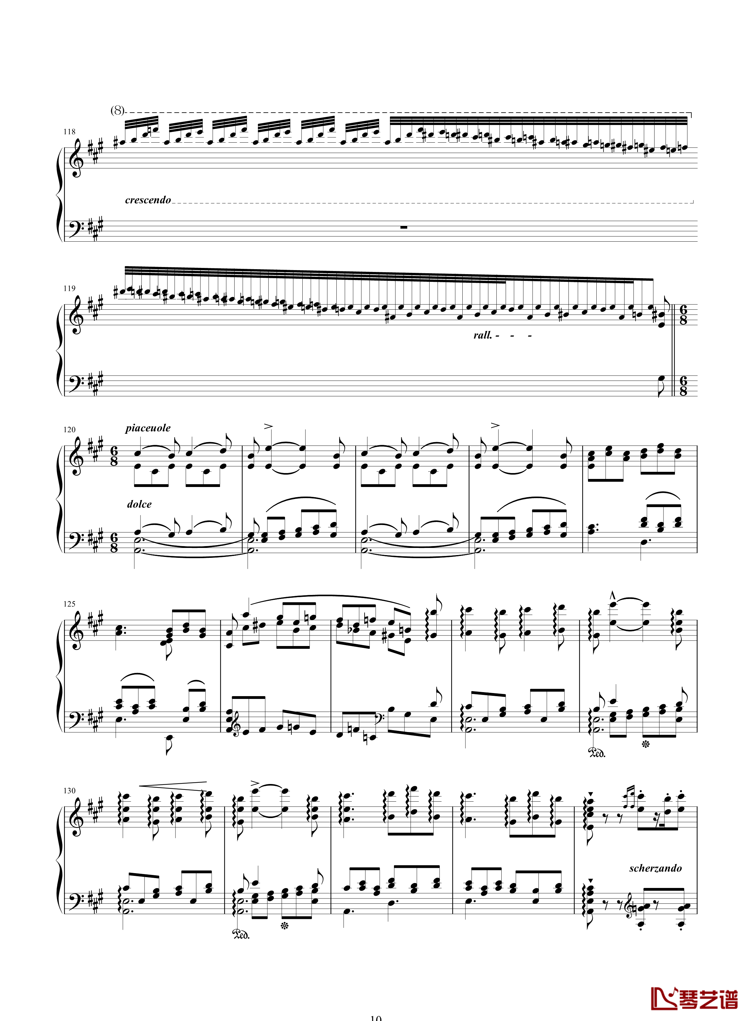 唐璜的回忆钢琴谱-34页全谱-李斯特10