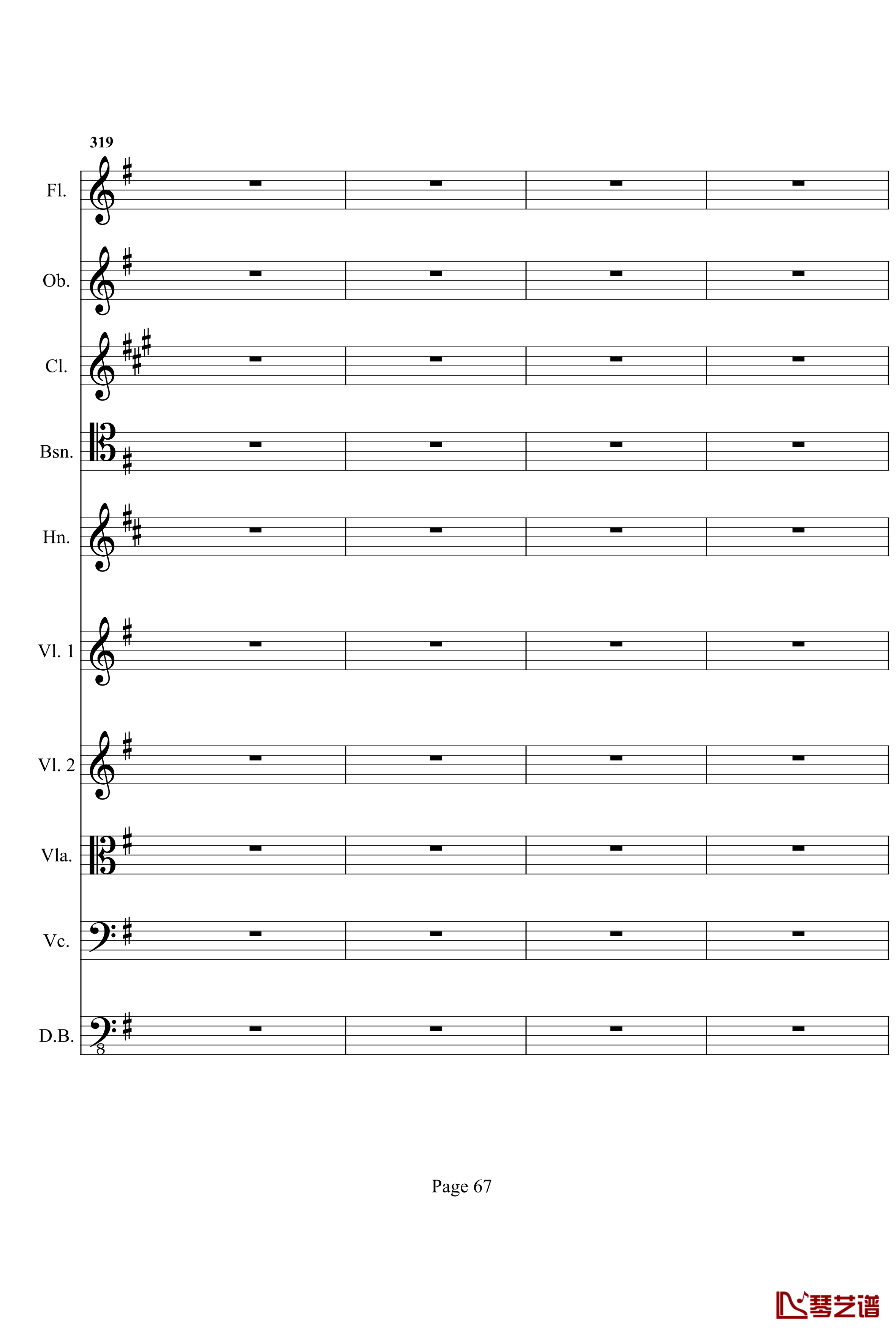 奏鸣曲之交响钢琴谱- 第十首-Ⅰ-贝多芬-beethoven67