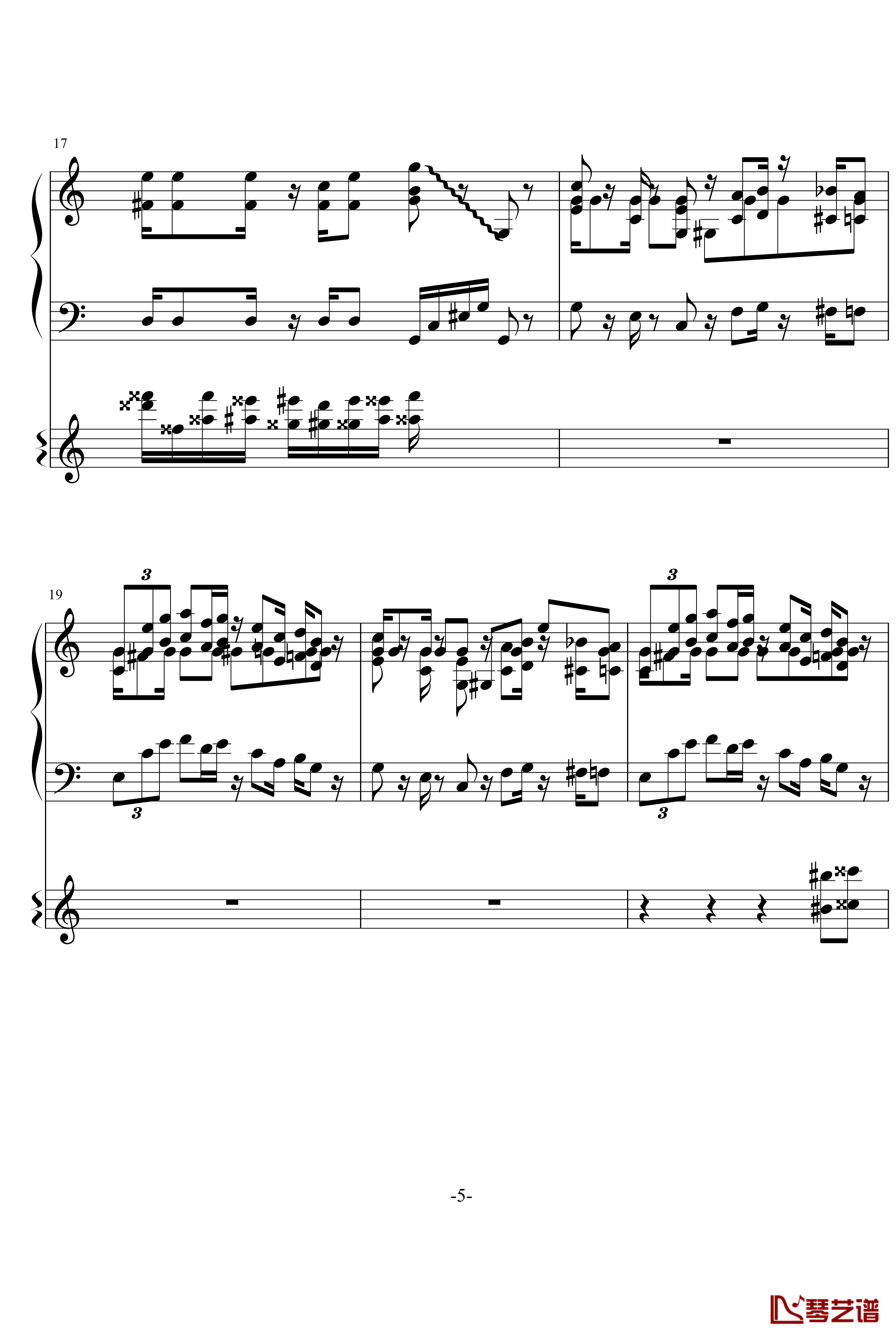 莫扎特和任天堂的故事钢琴谱-超级玛莉5