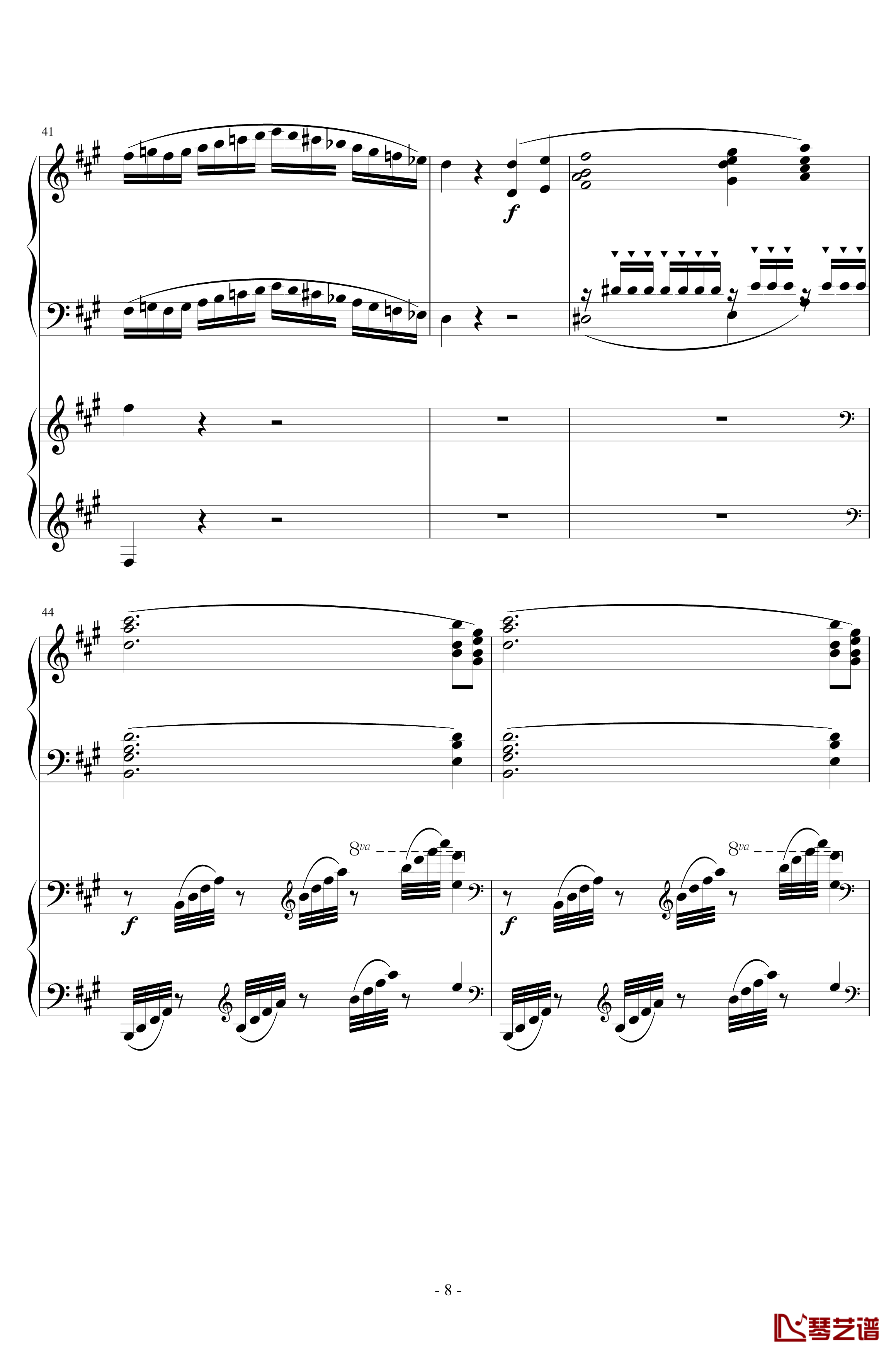 Piano Concerto No.6 in sharp F Minor Op.57 I.钢琴谱-一个球8