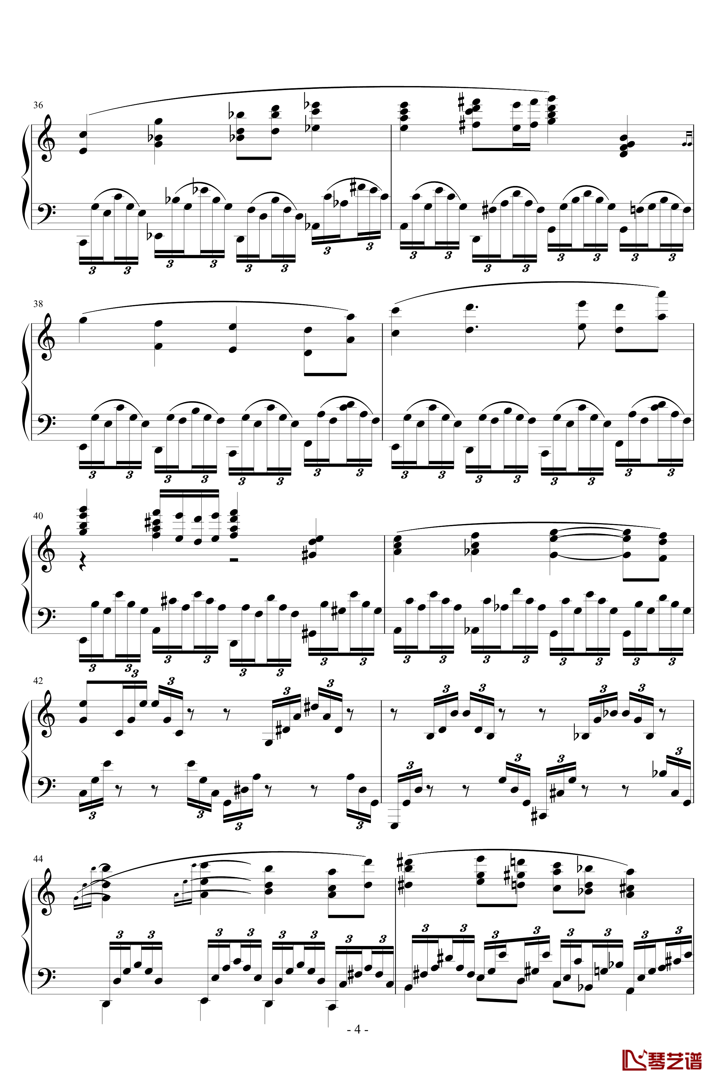 Ballade No.1, Op.92钢琴谱-一个球4
