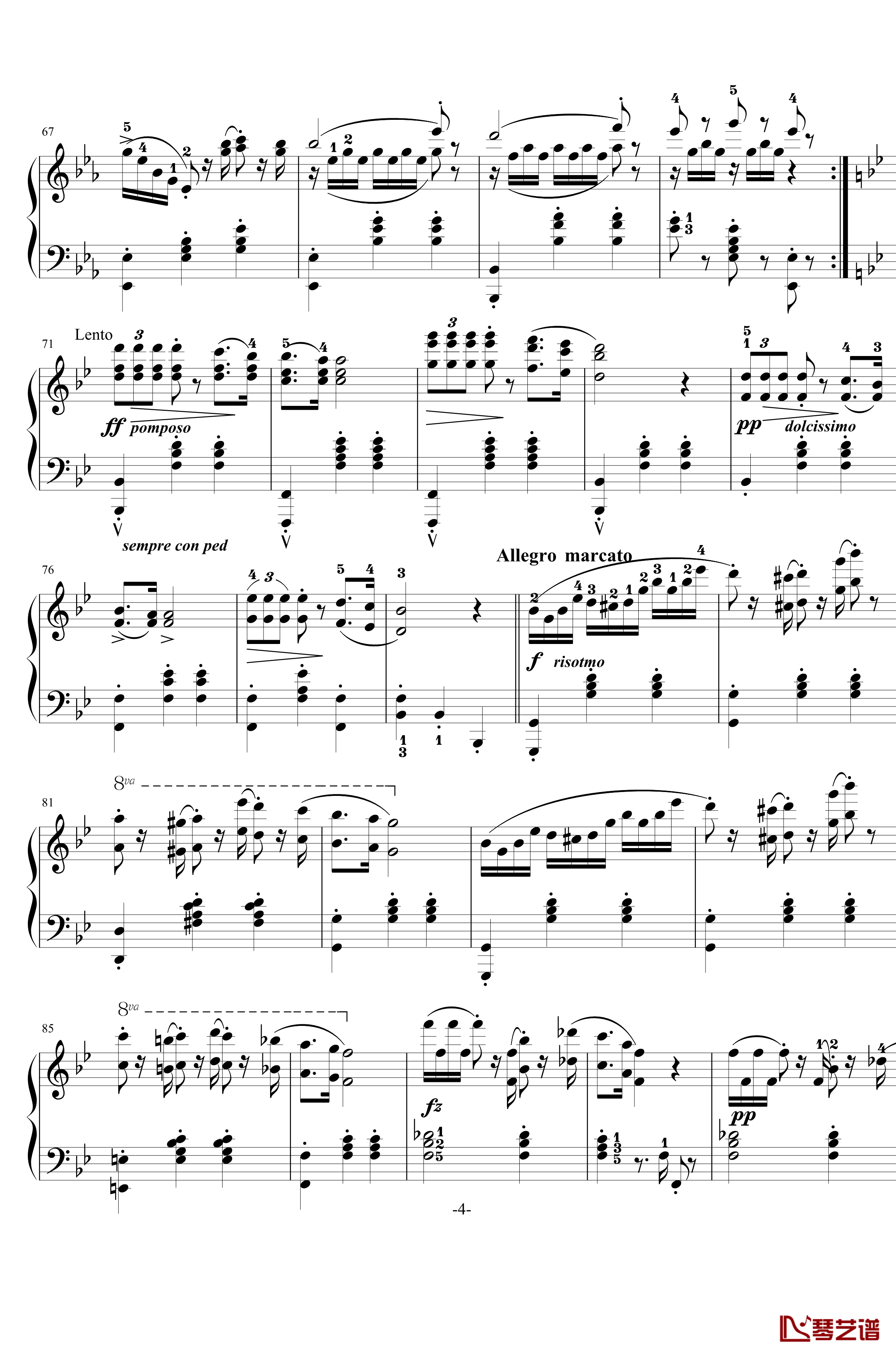 阿尔卑斯山的晚霞钢琴谱-奥斯丁4
