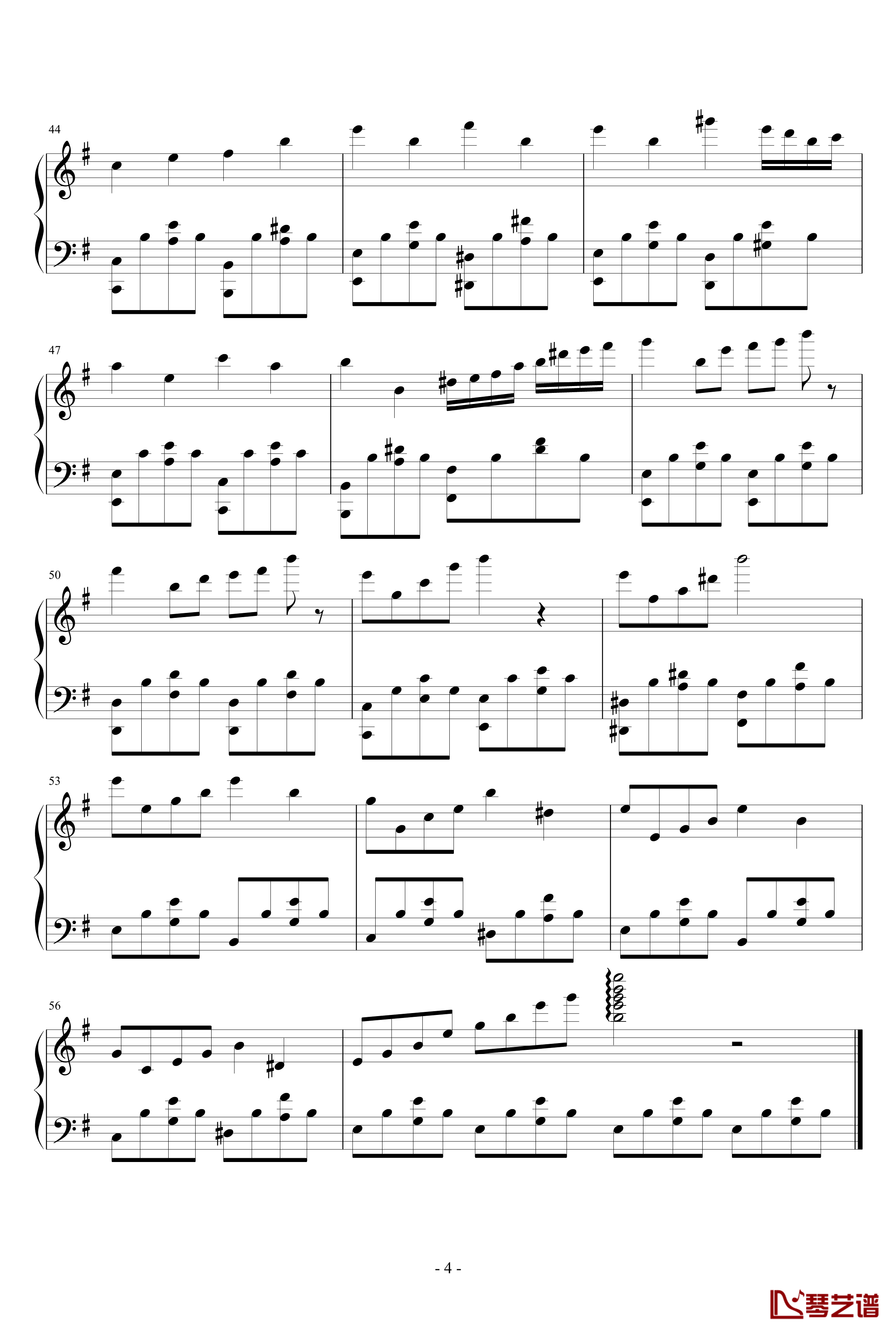 堕落的心情钢琴谱-费伦斯特19914