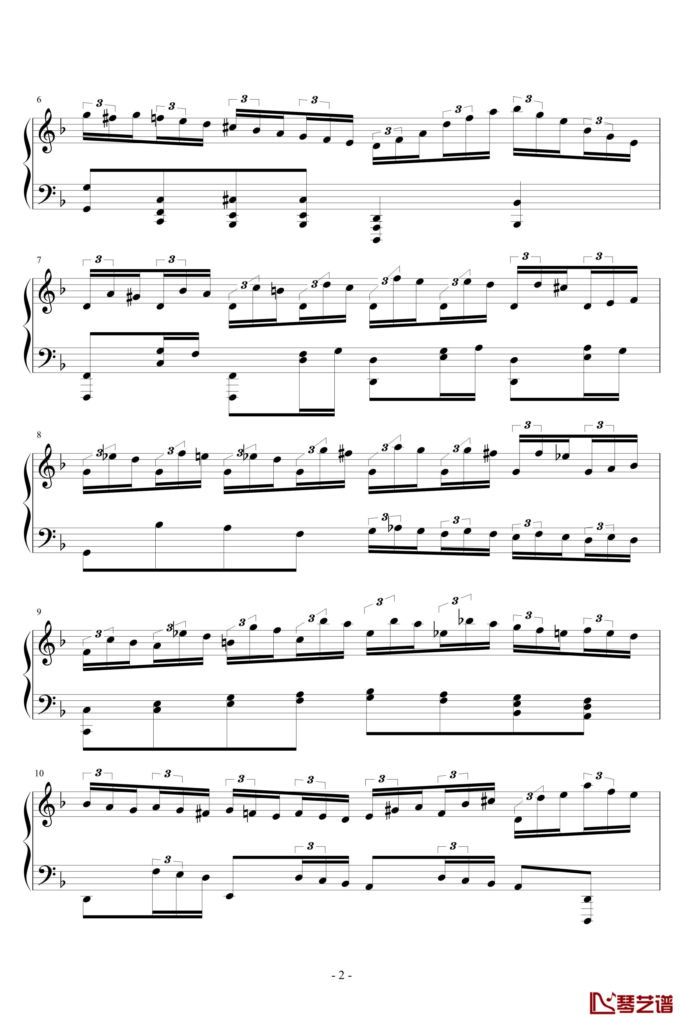 d小调无穷动钢琴谱-PARROT1862