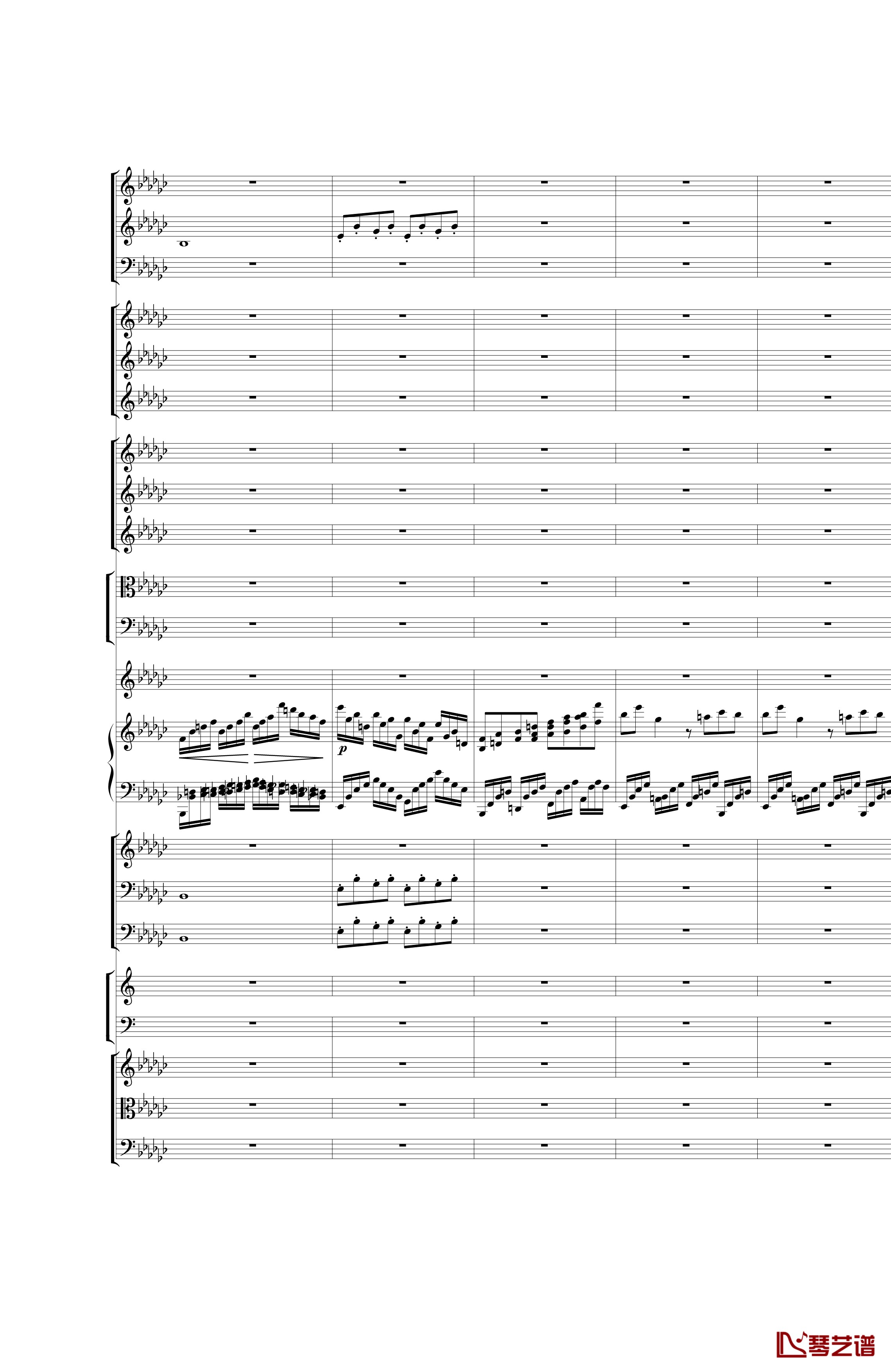 Piano Concerto No.3 in E Flat minor钢琴谱 I.Moderto-热情而辉煌6