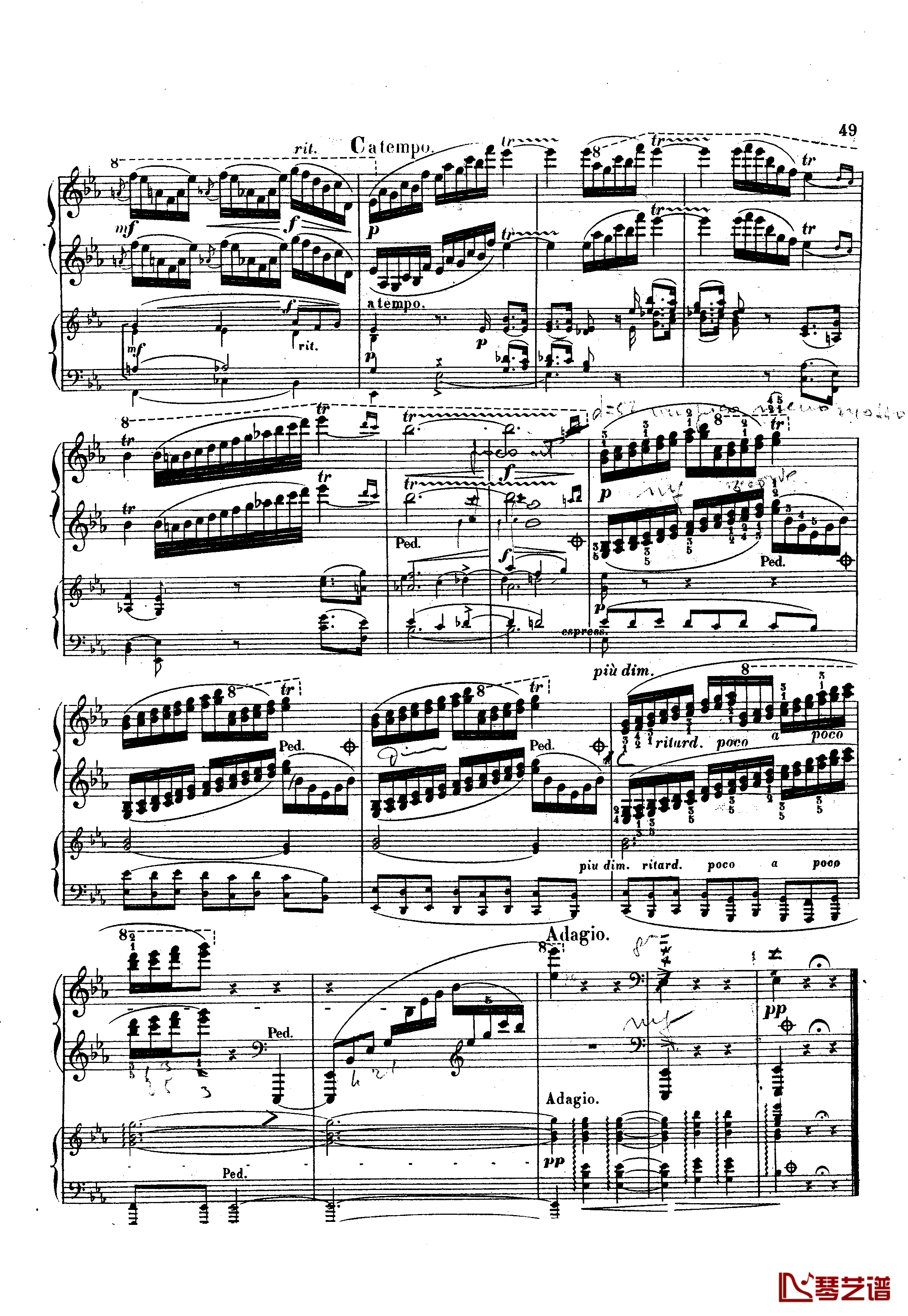 g小调钢琴协奏曲  Op.15钢琴谱-斯甘巴蒂49