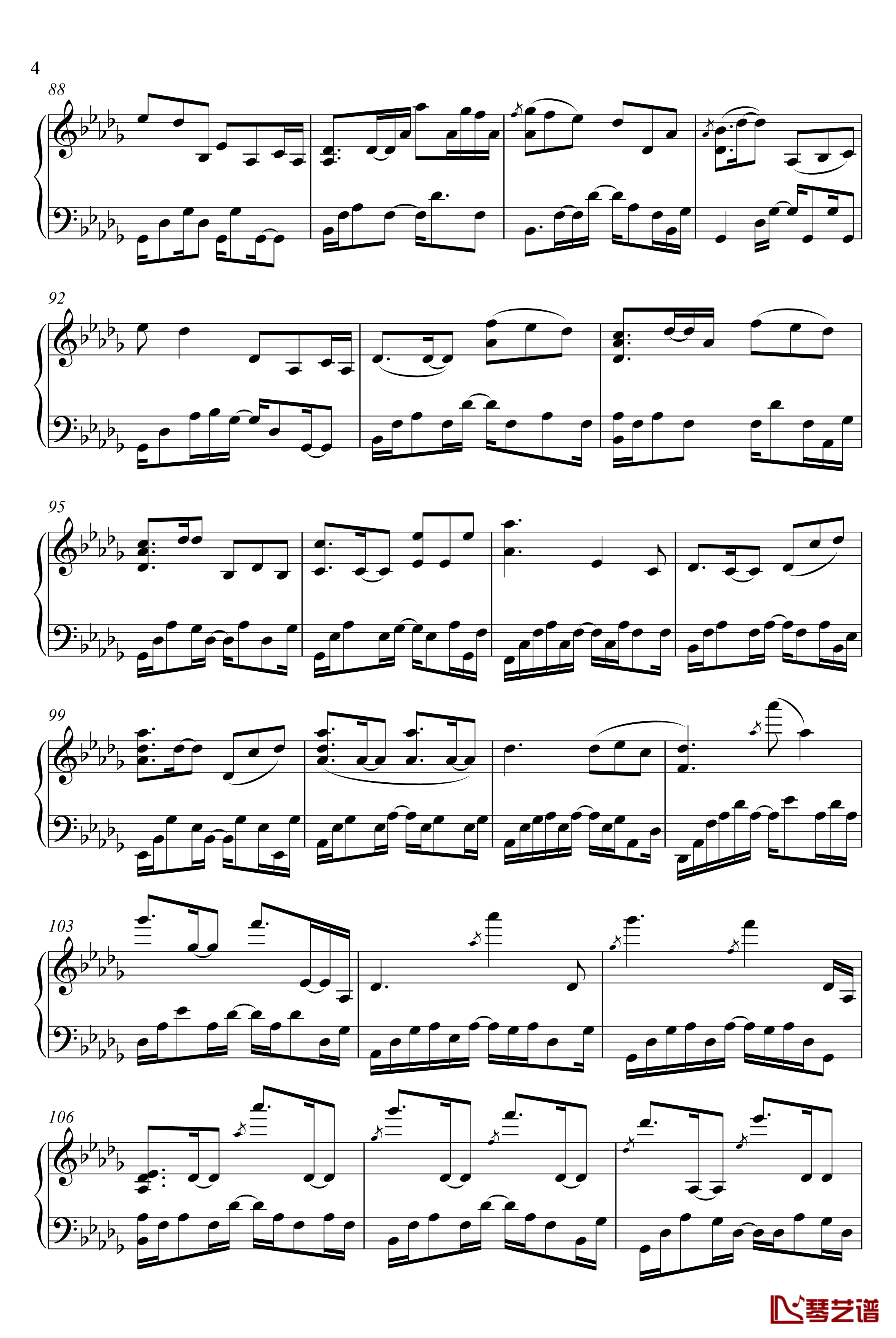 love钢琴谱-Yiruma4