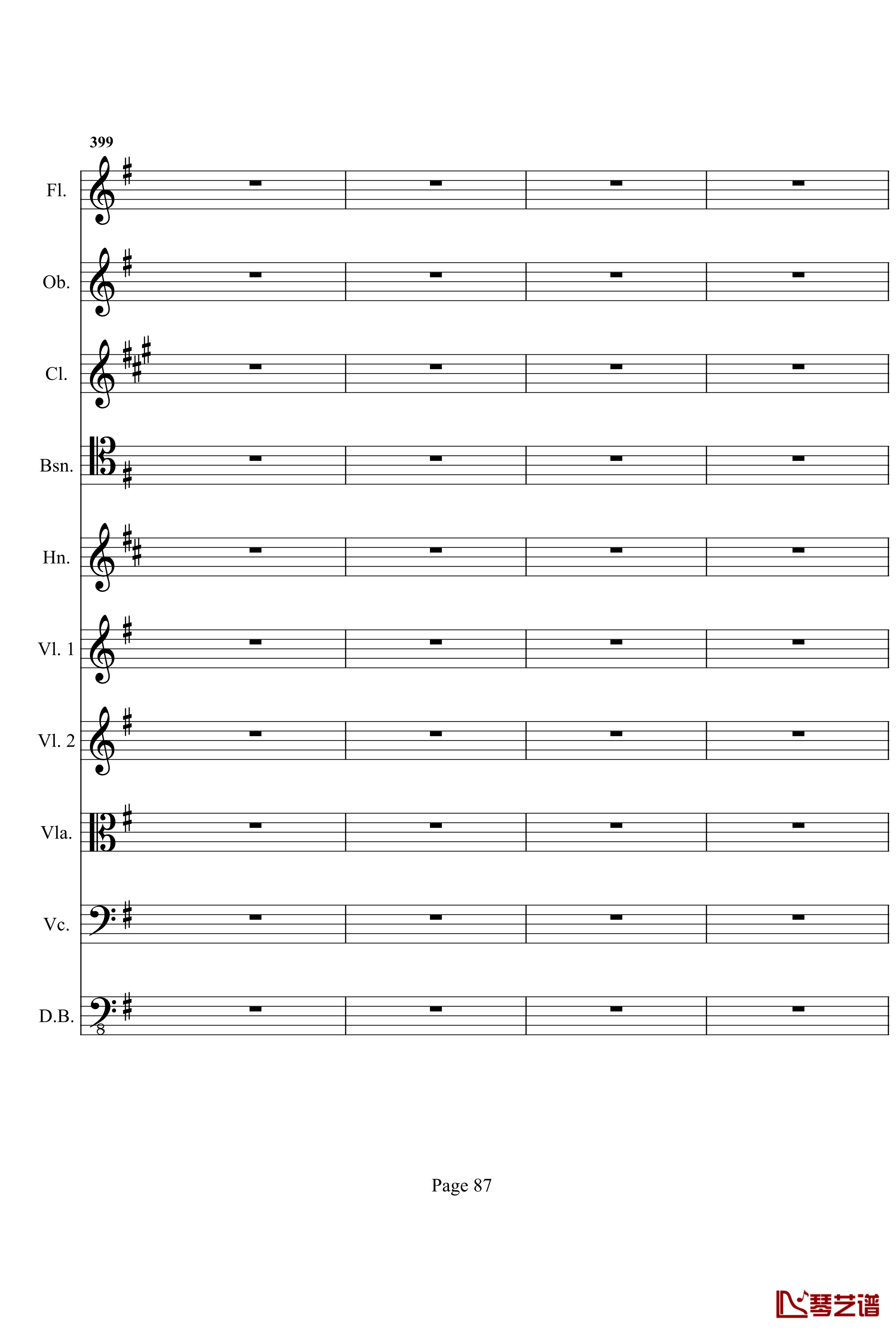 奏鸣曲之交响钢琴谱- 第十首-Ⅰ-贝多芬-beethoven87