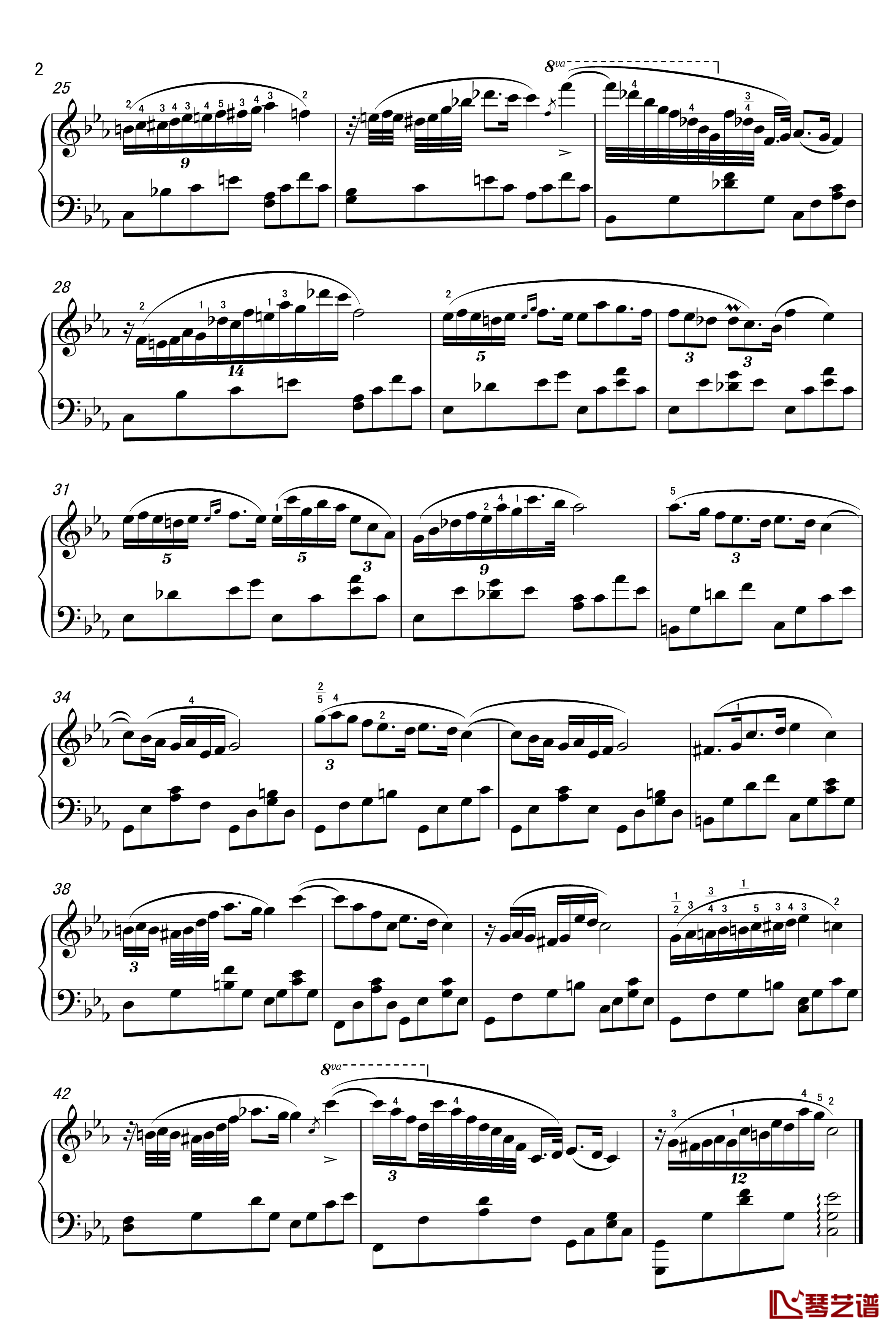 肖邦c小调夜曲钢琴谱-无编号-肖邦-chopin2